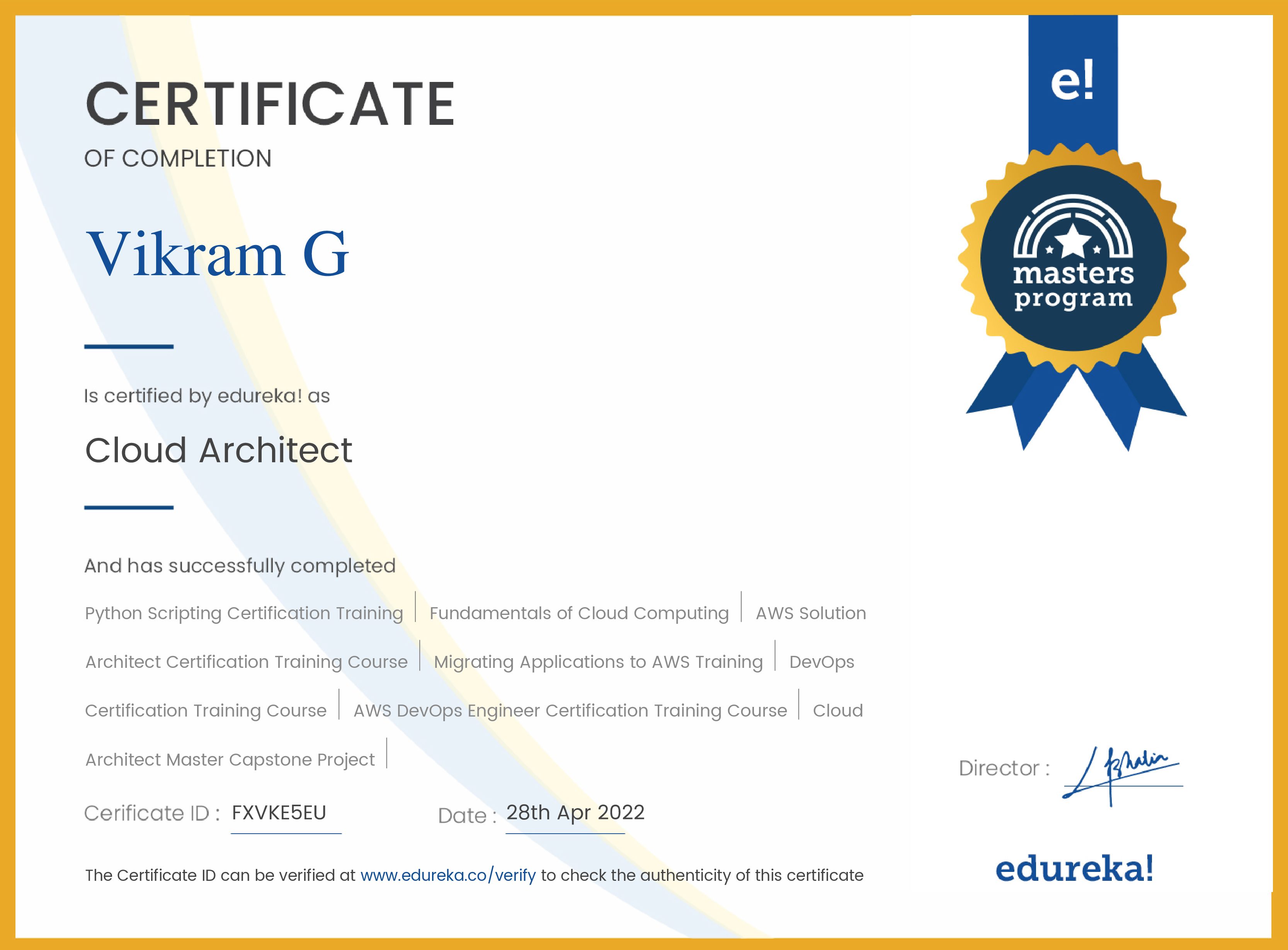 certificate!