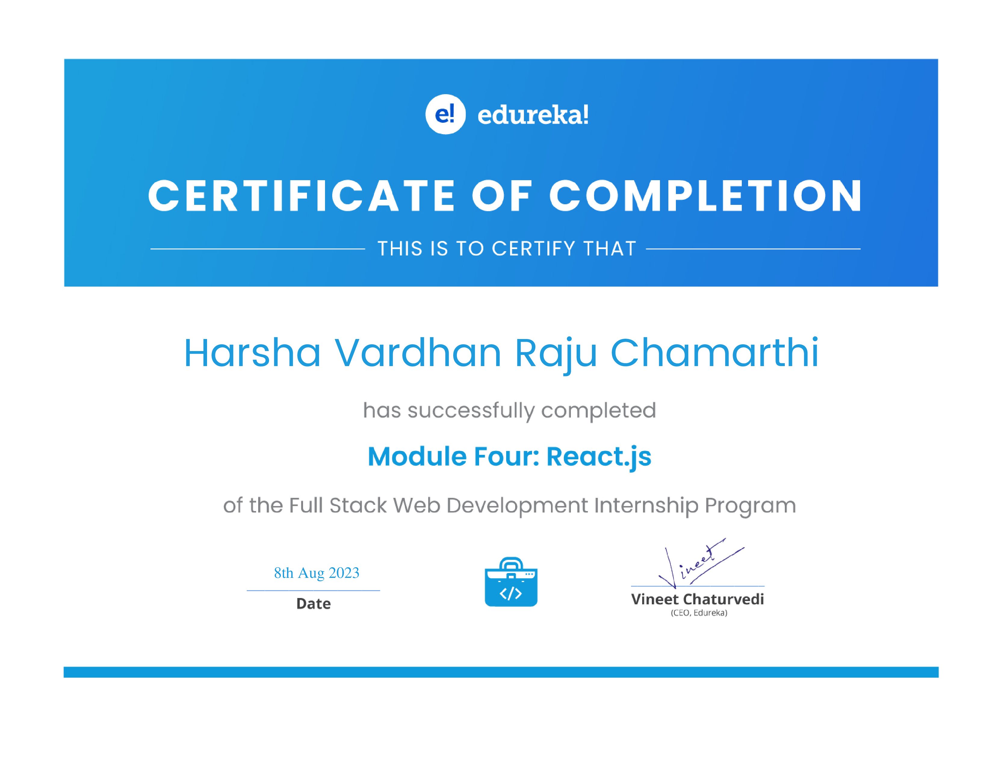 certificate!