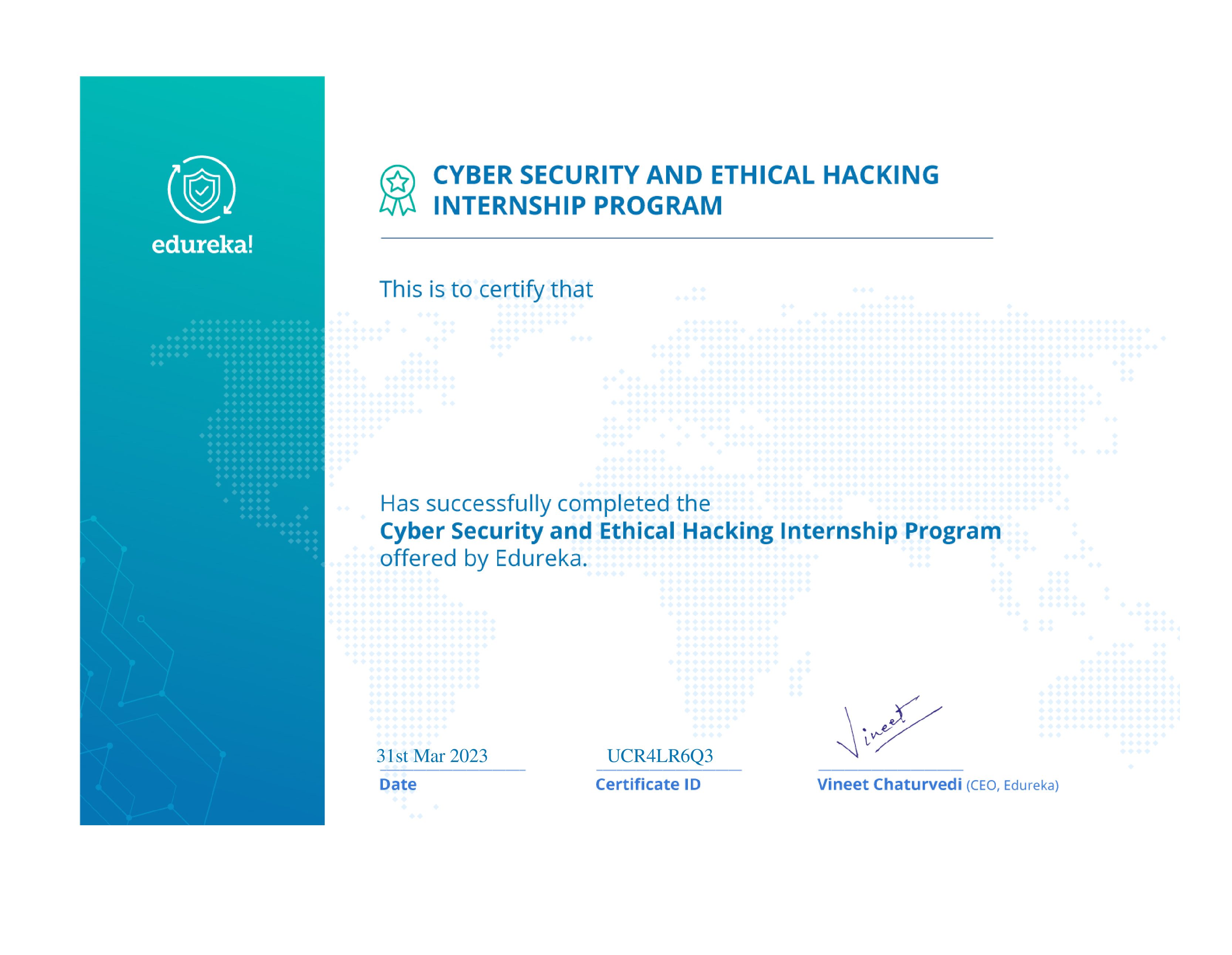certificate!