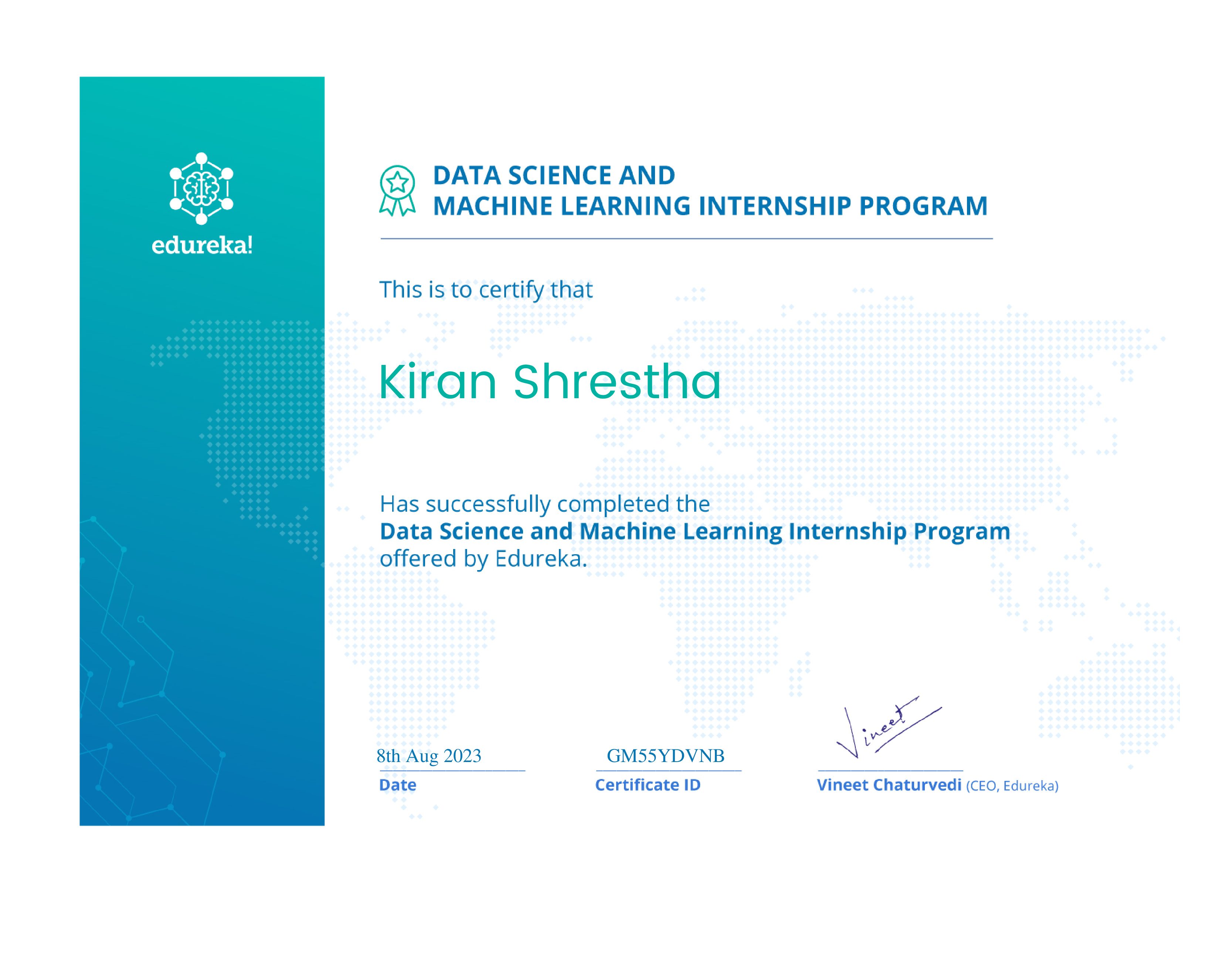 certificate!
