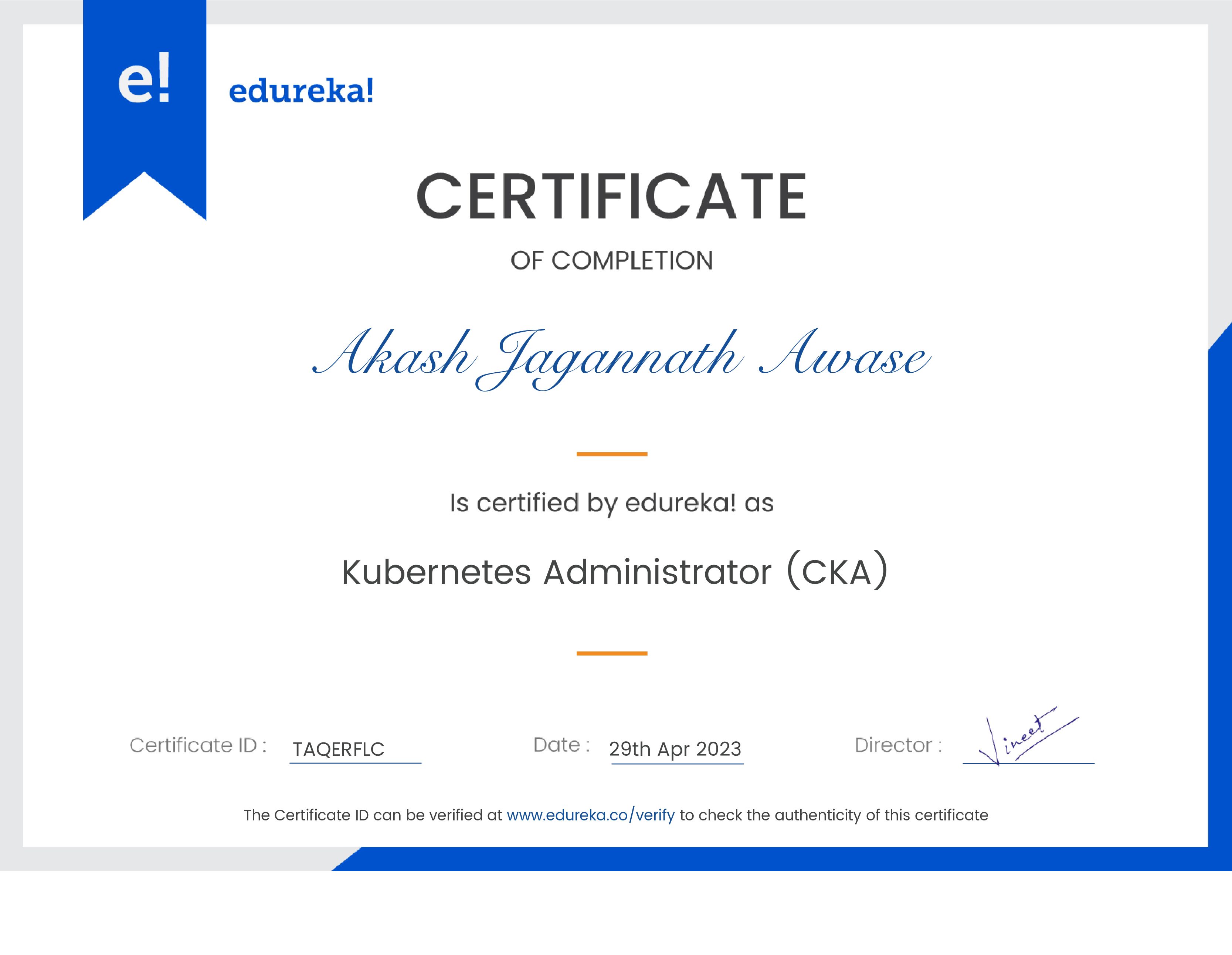 certificate!