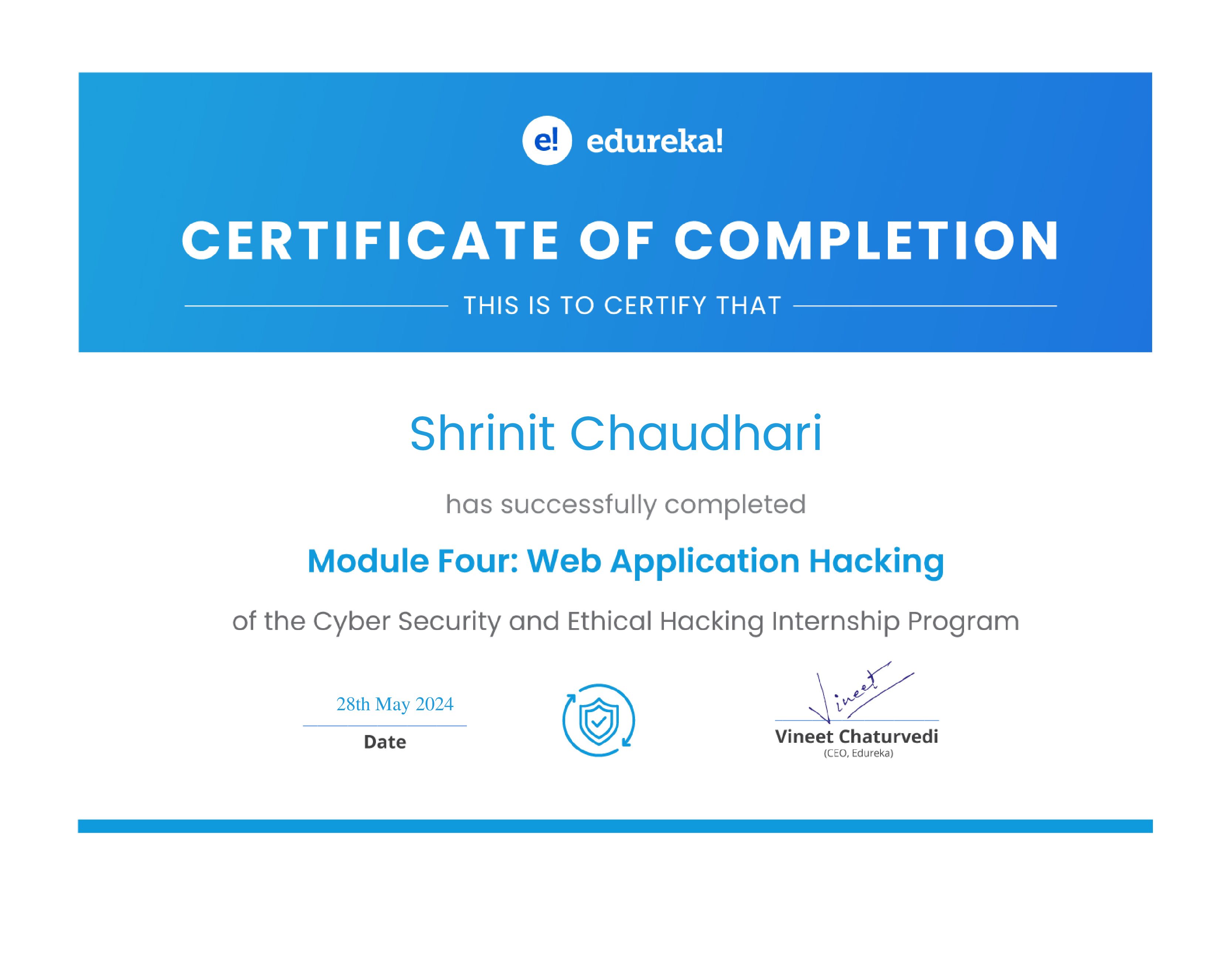 certificate!
