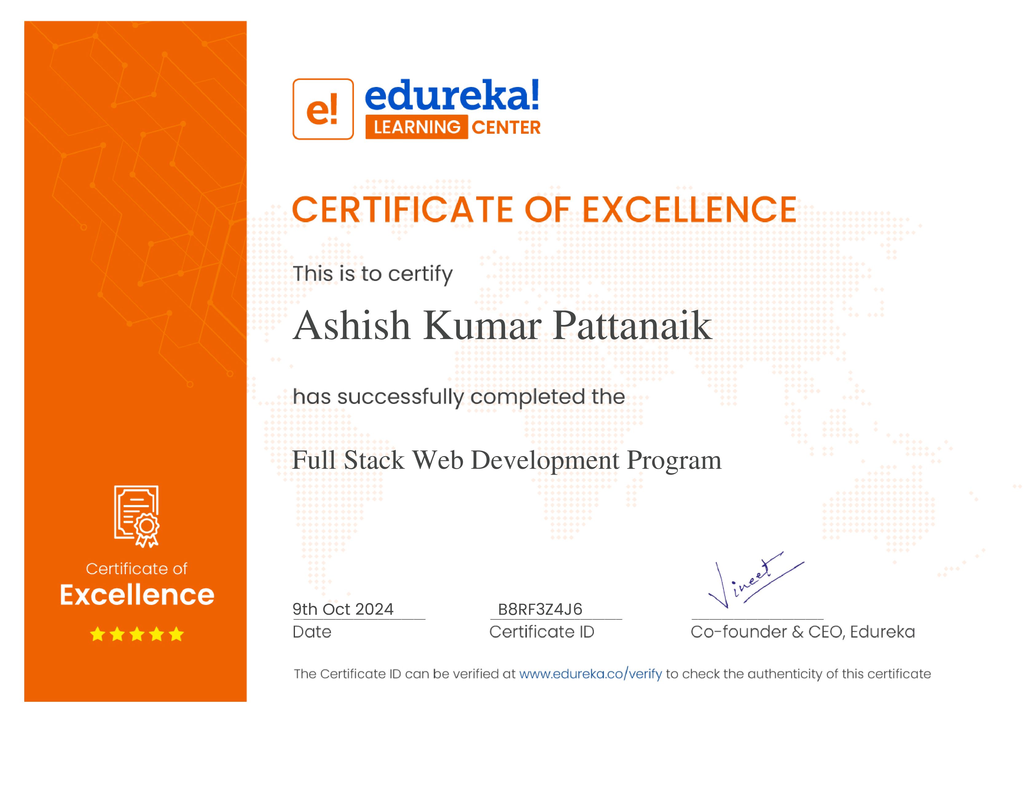 certificate!