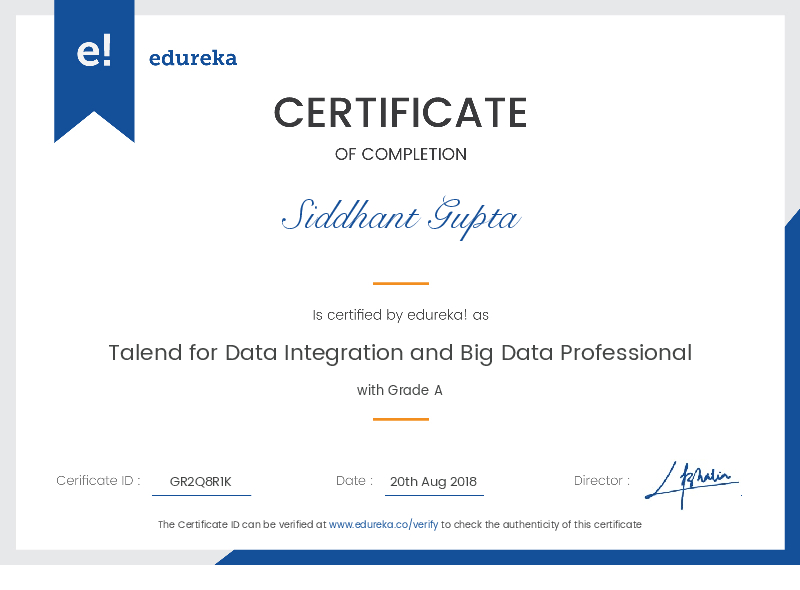 certificate!