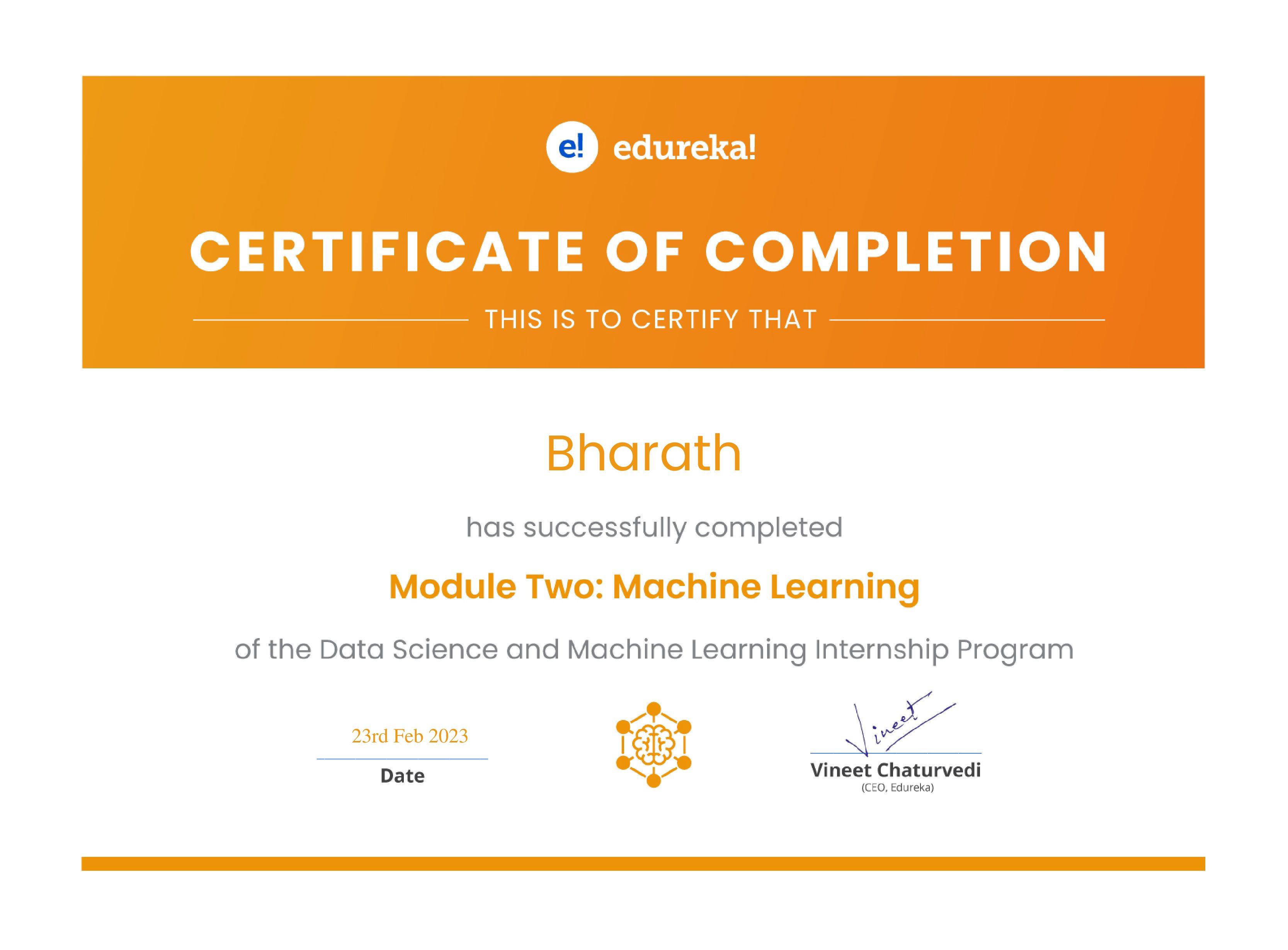 certificate!
