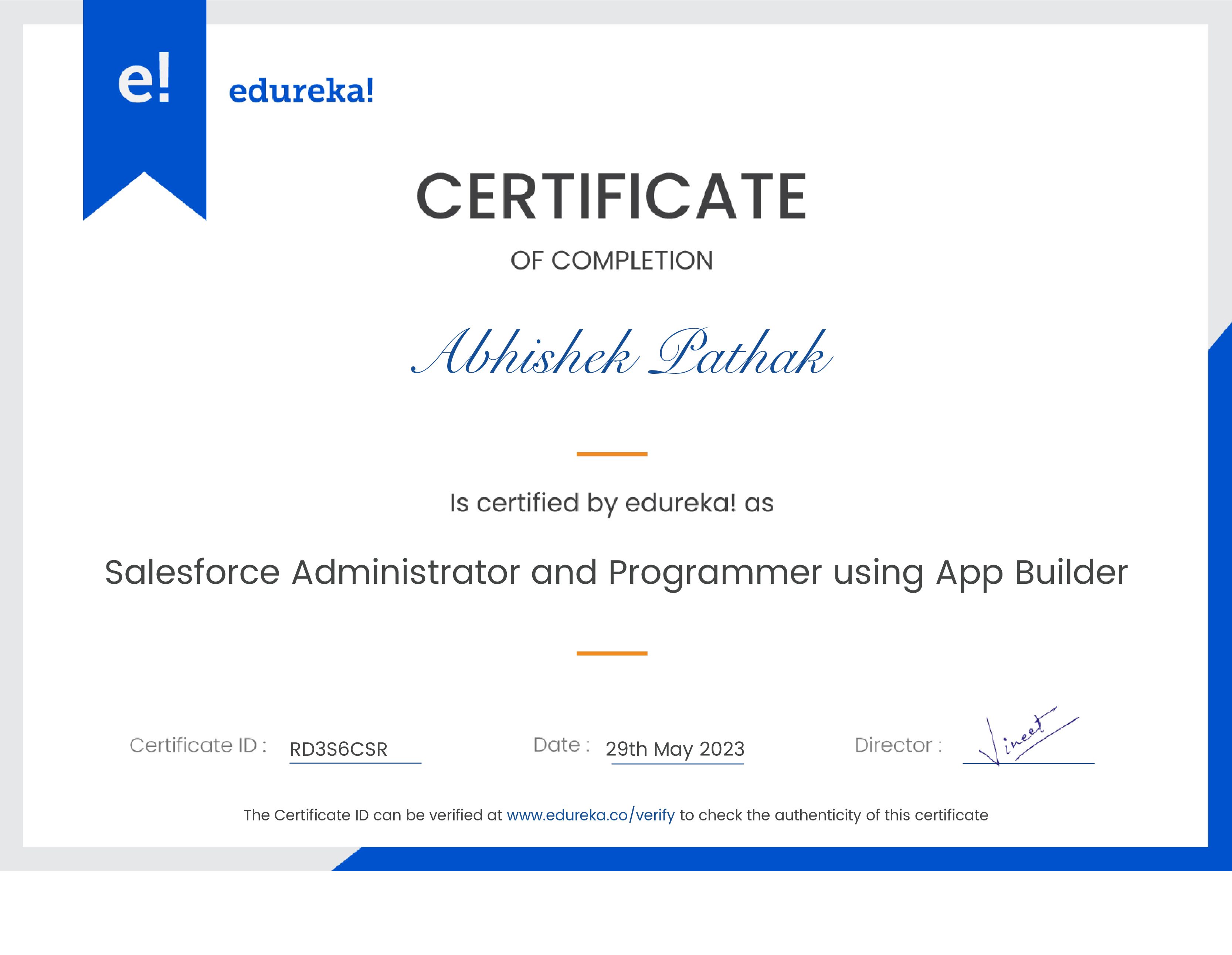 certificate!