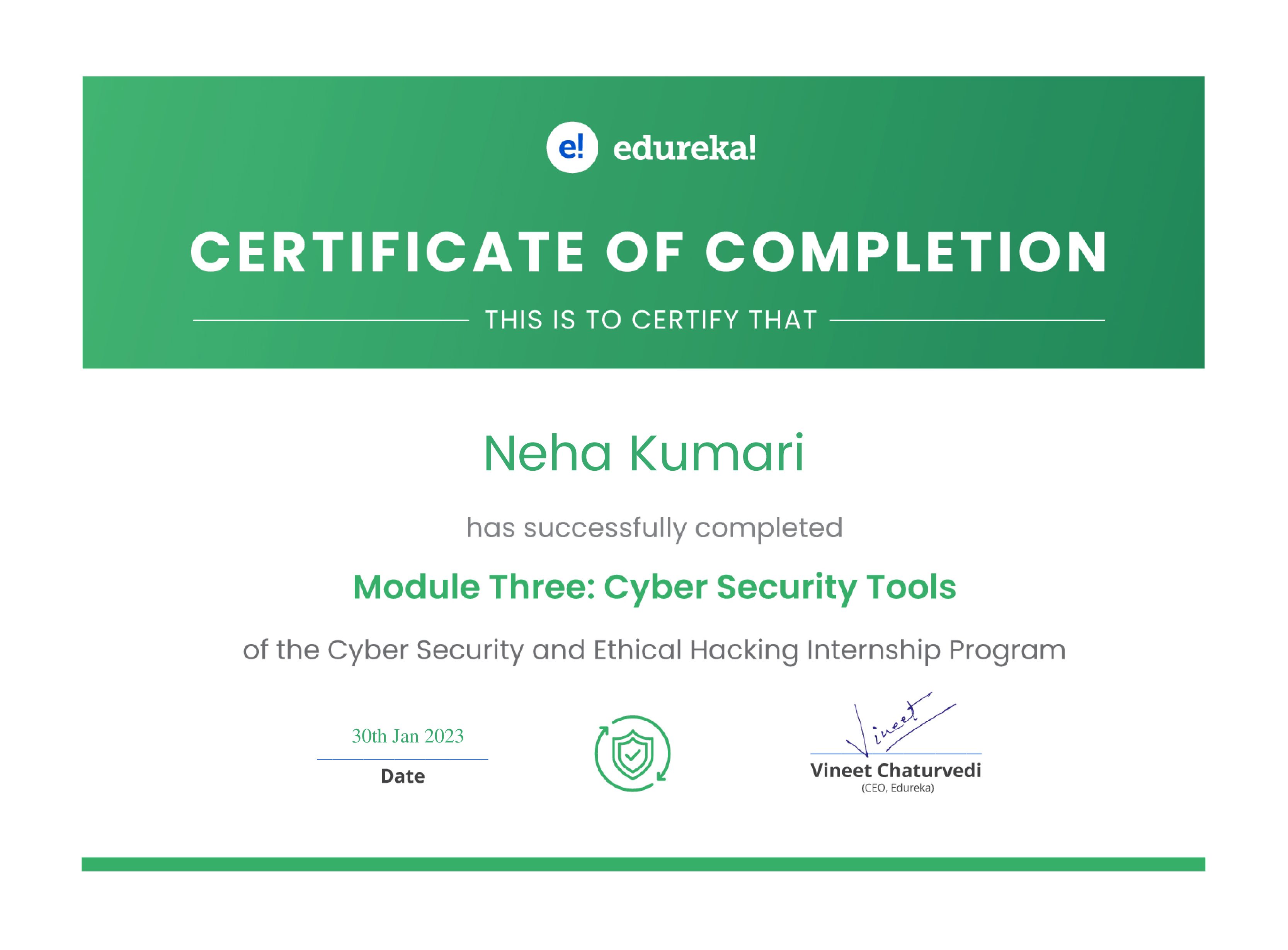 certificate!