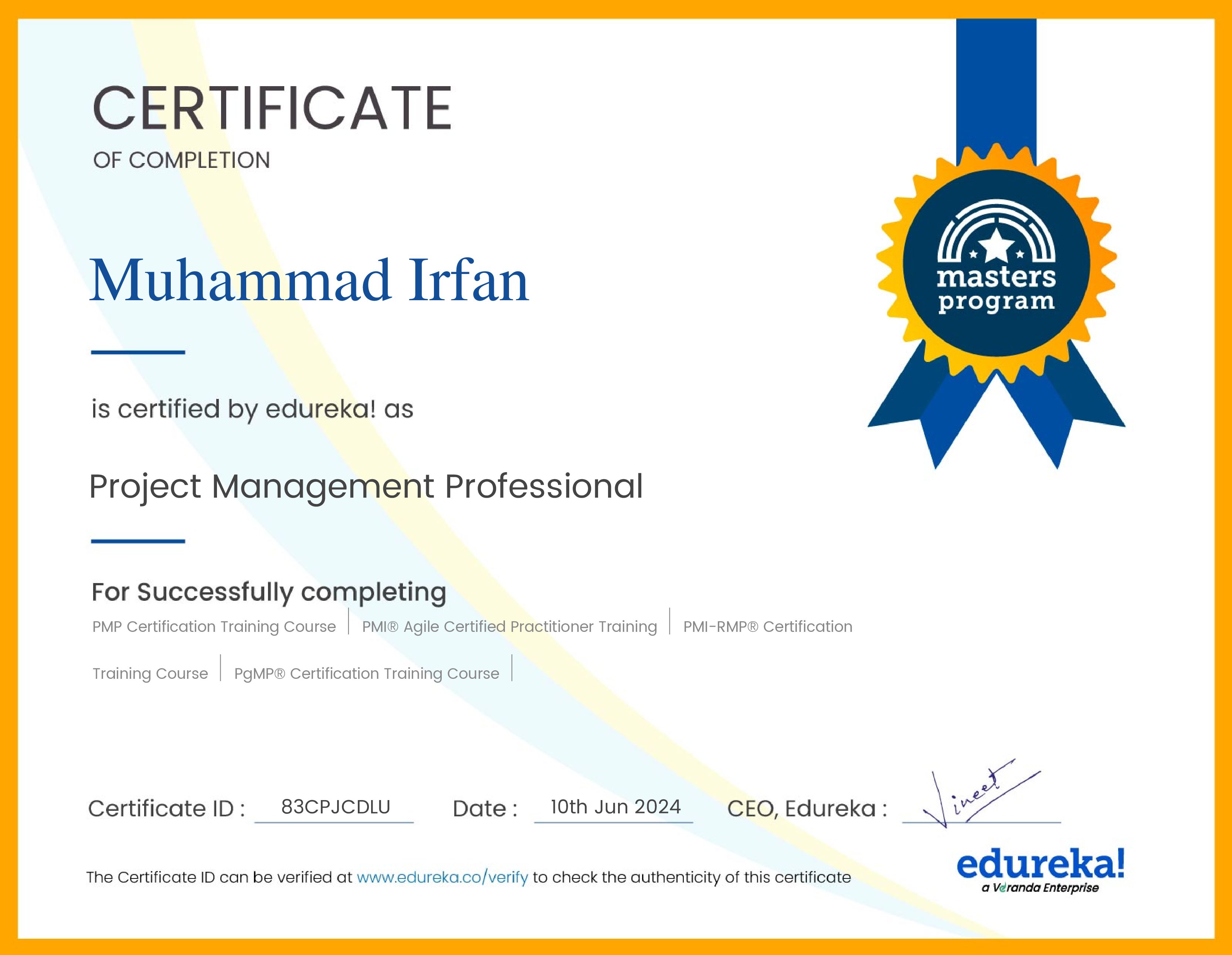 certificate!