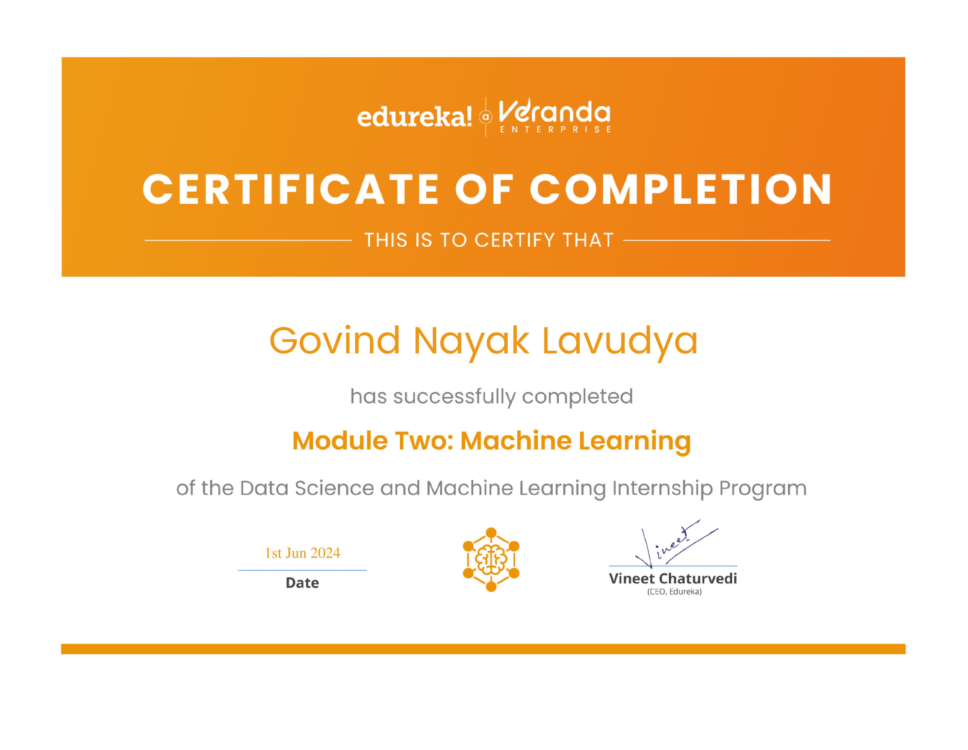 certificate!