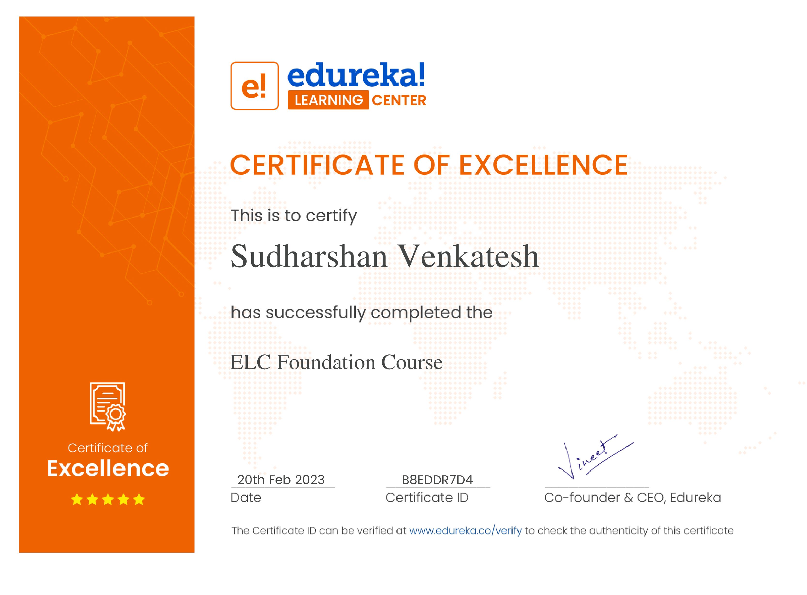 certificate!