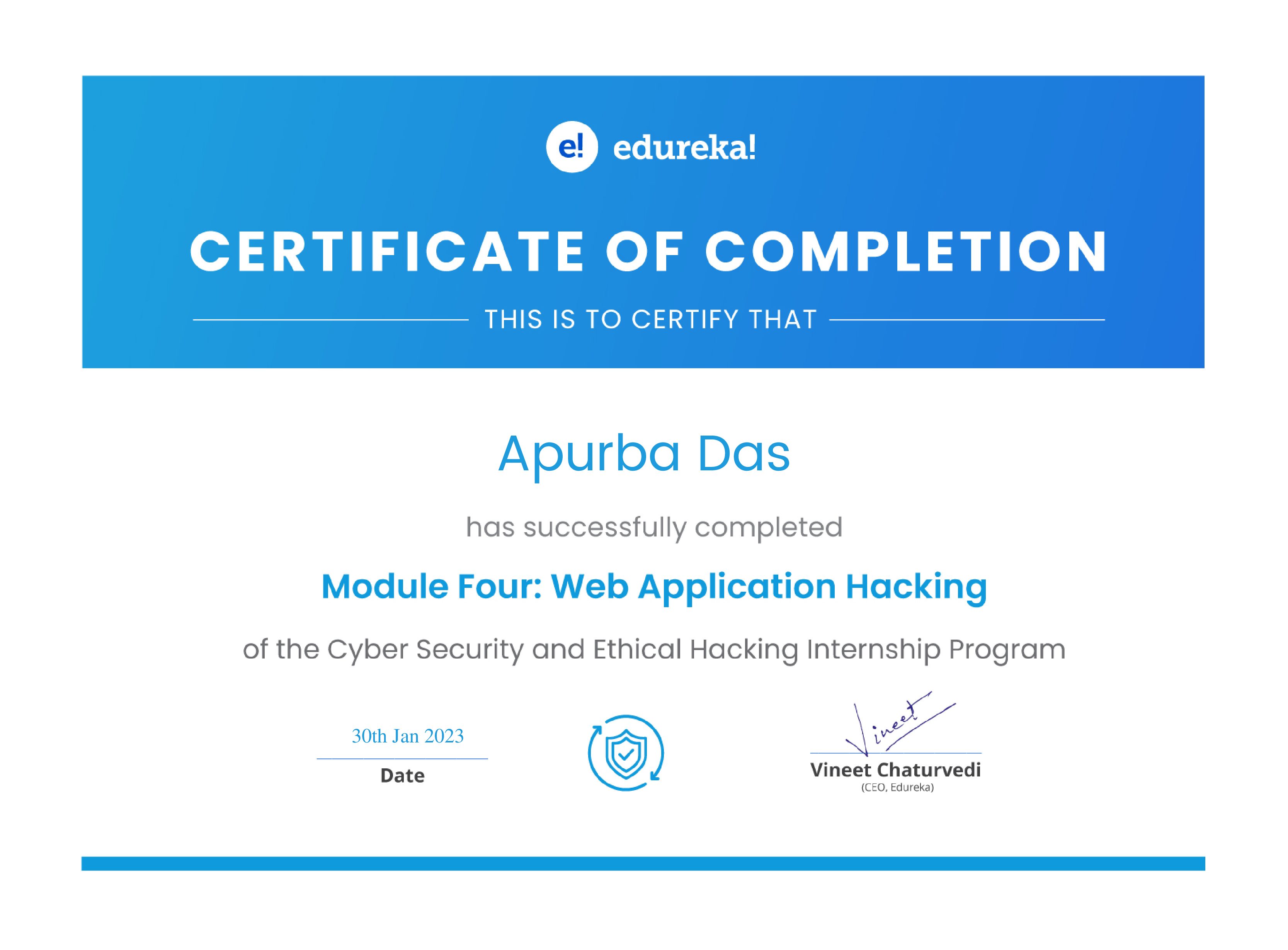 certificate!