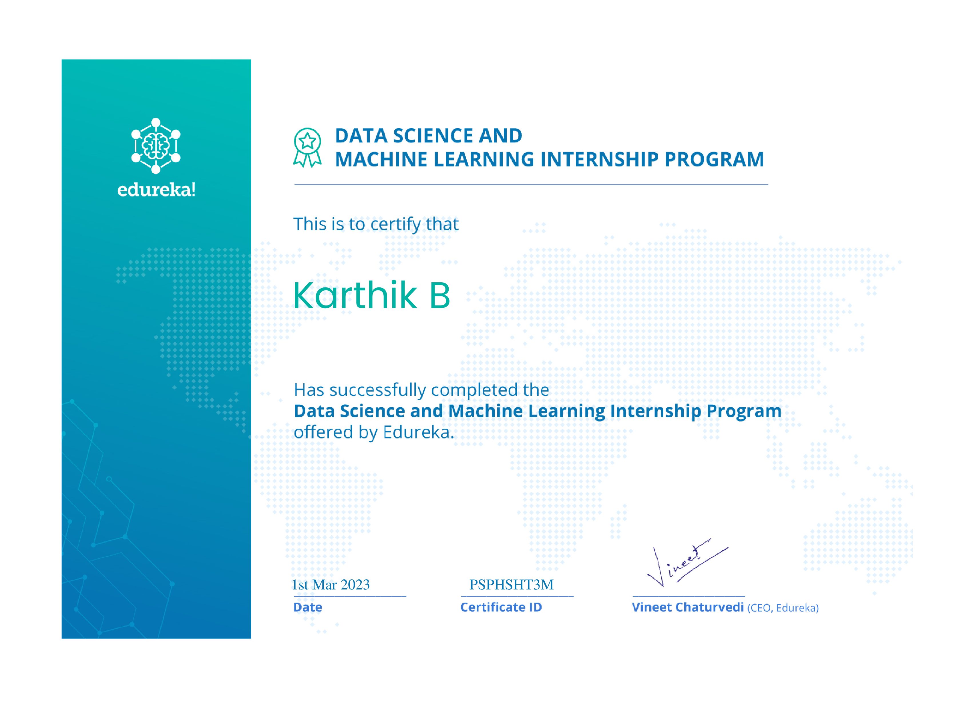 certificate!