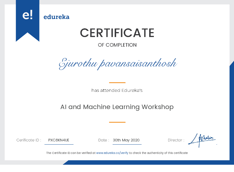 certificate!