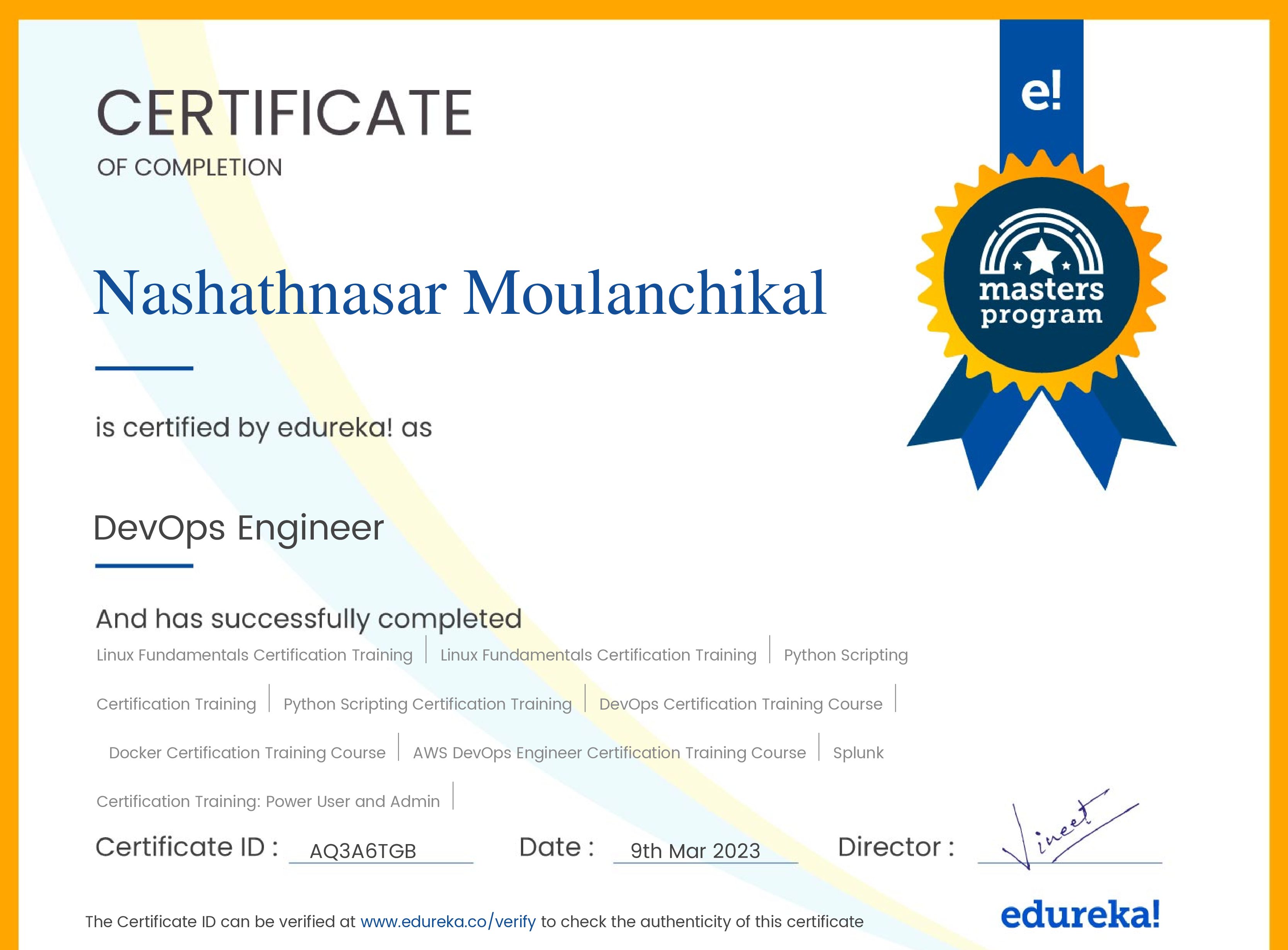 certificate!