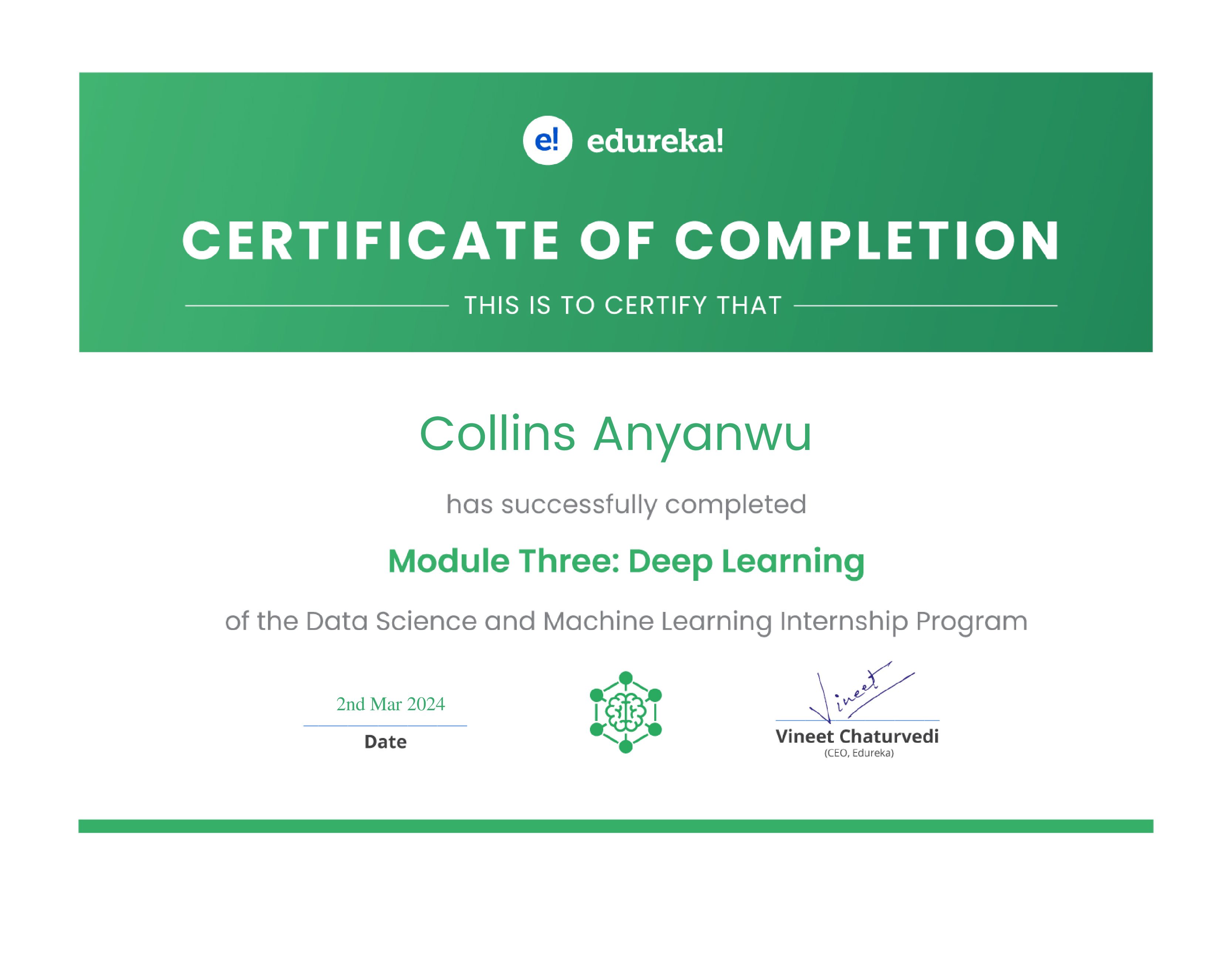 certificate!