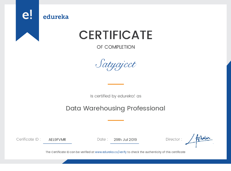 certificate!