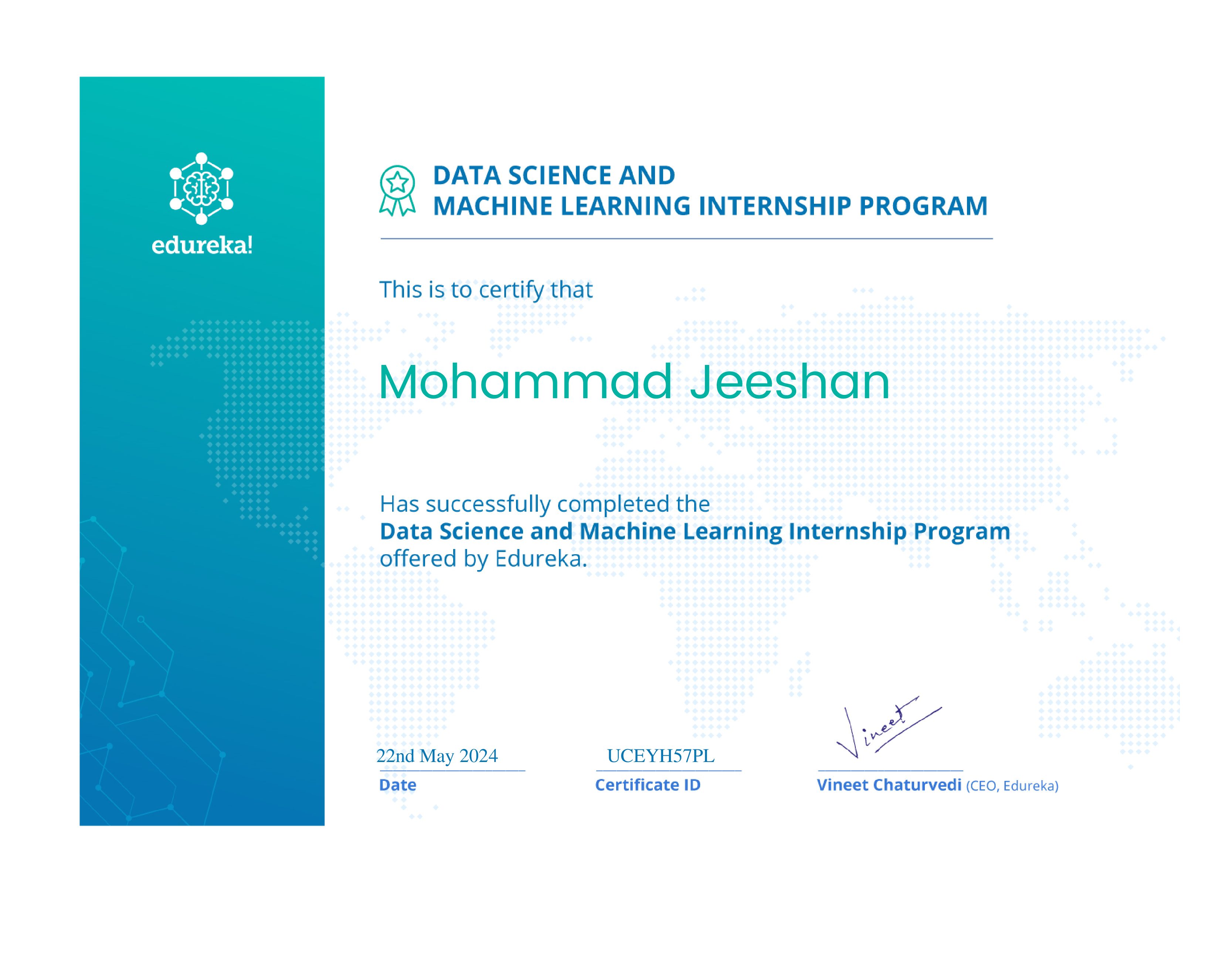 certificate!