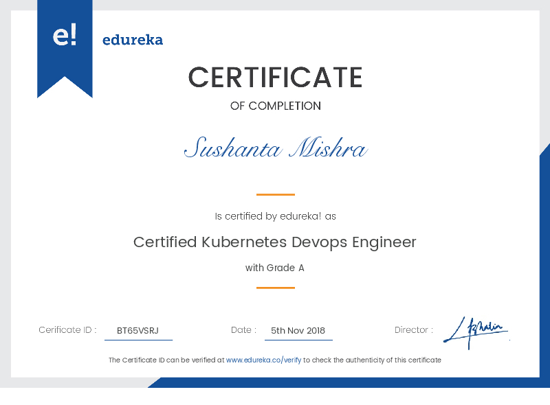 certificate!