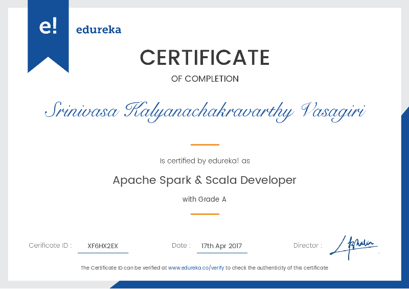 certificate!