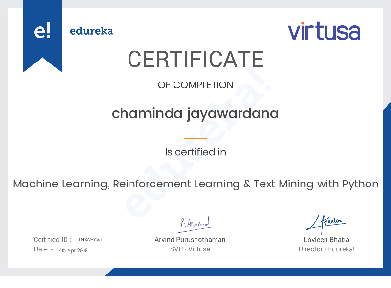 certificate!
