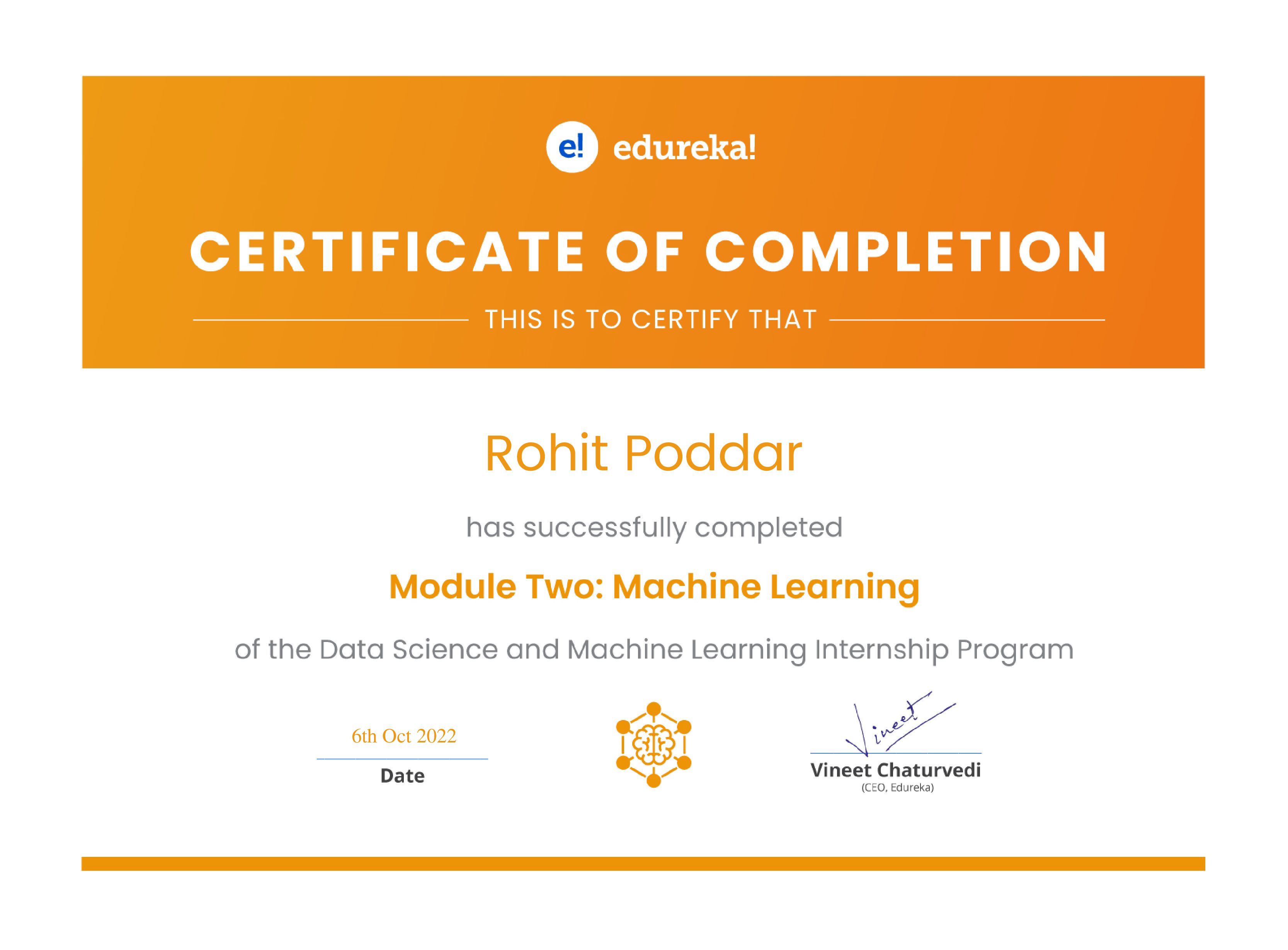 certificate!