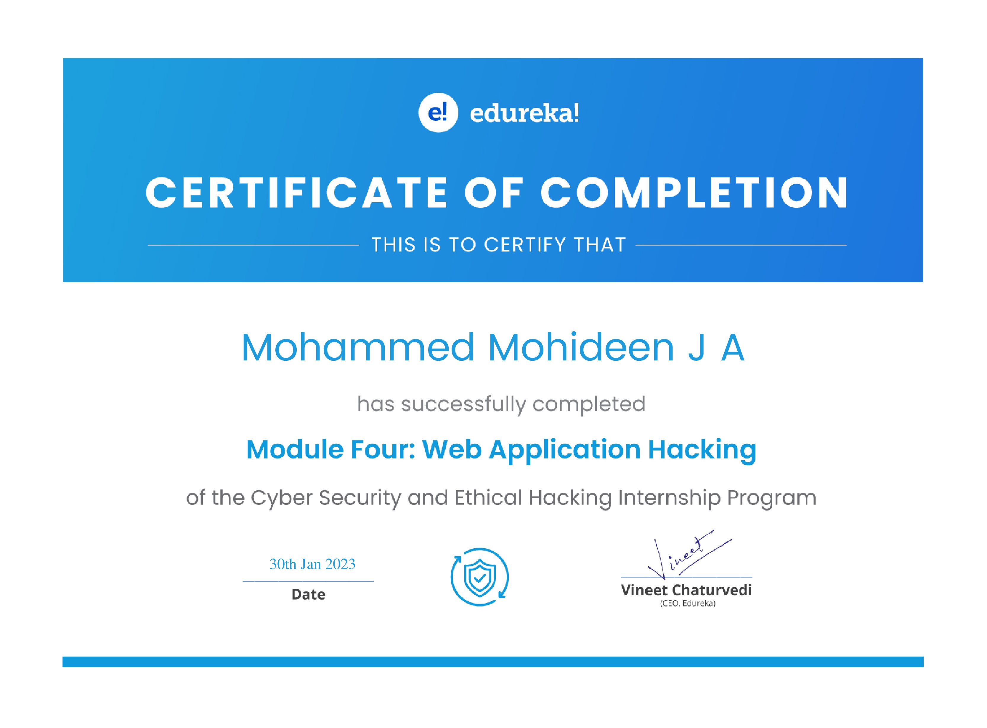 certificate!
