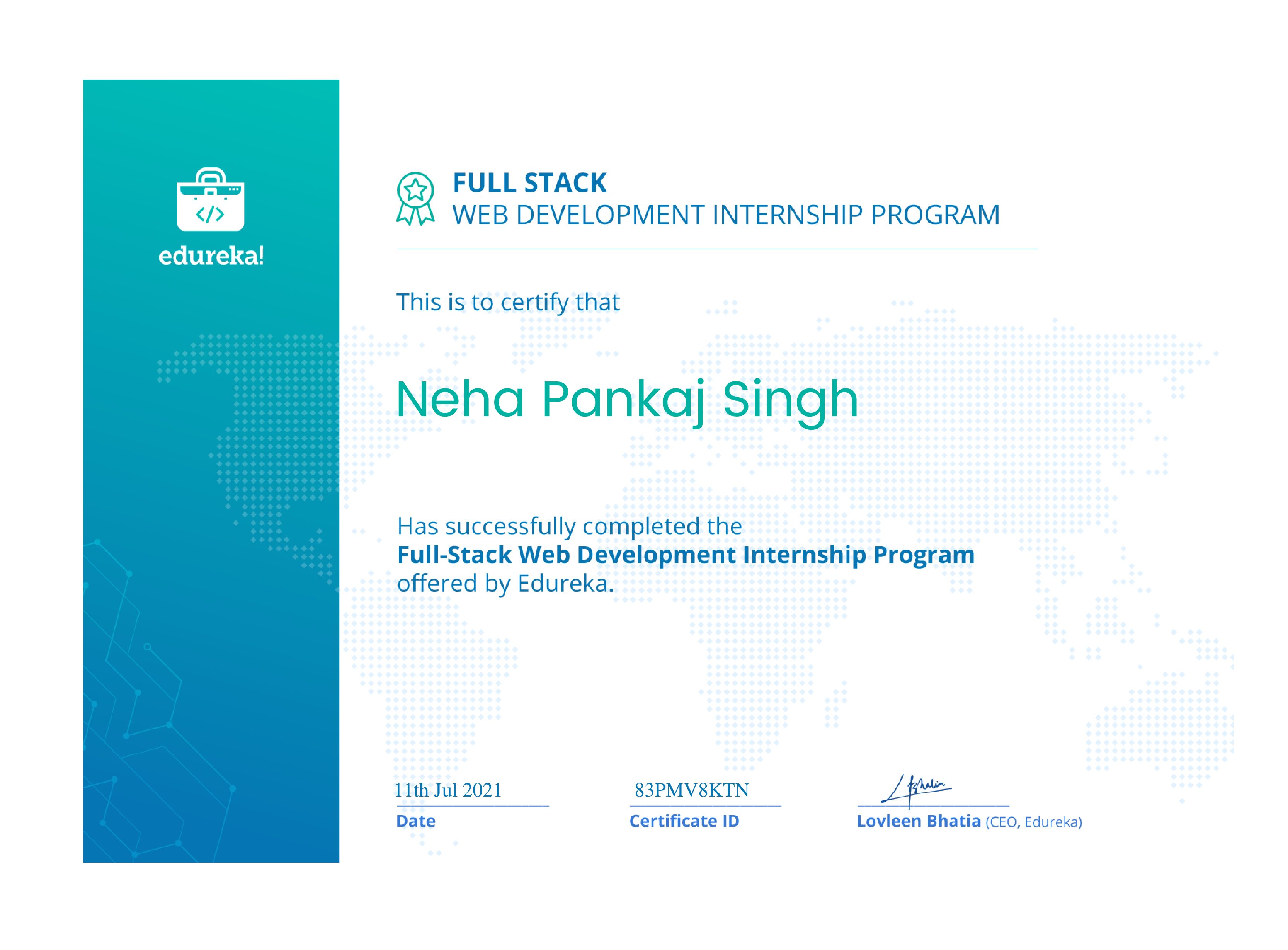 certificate!