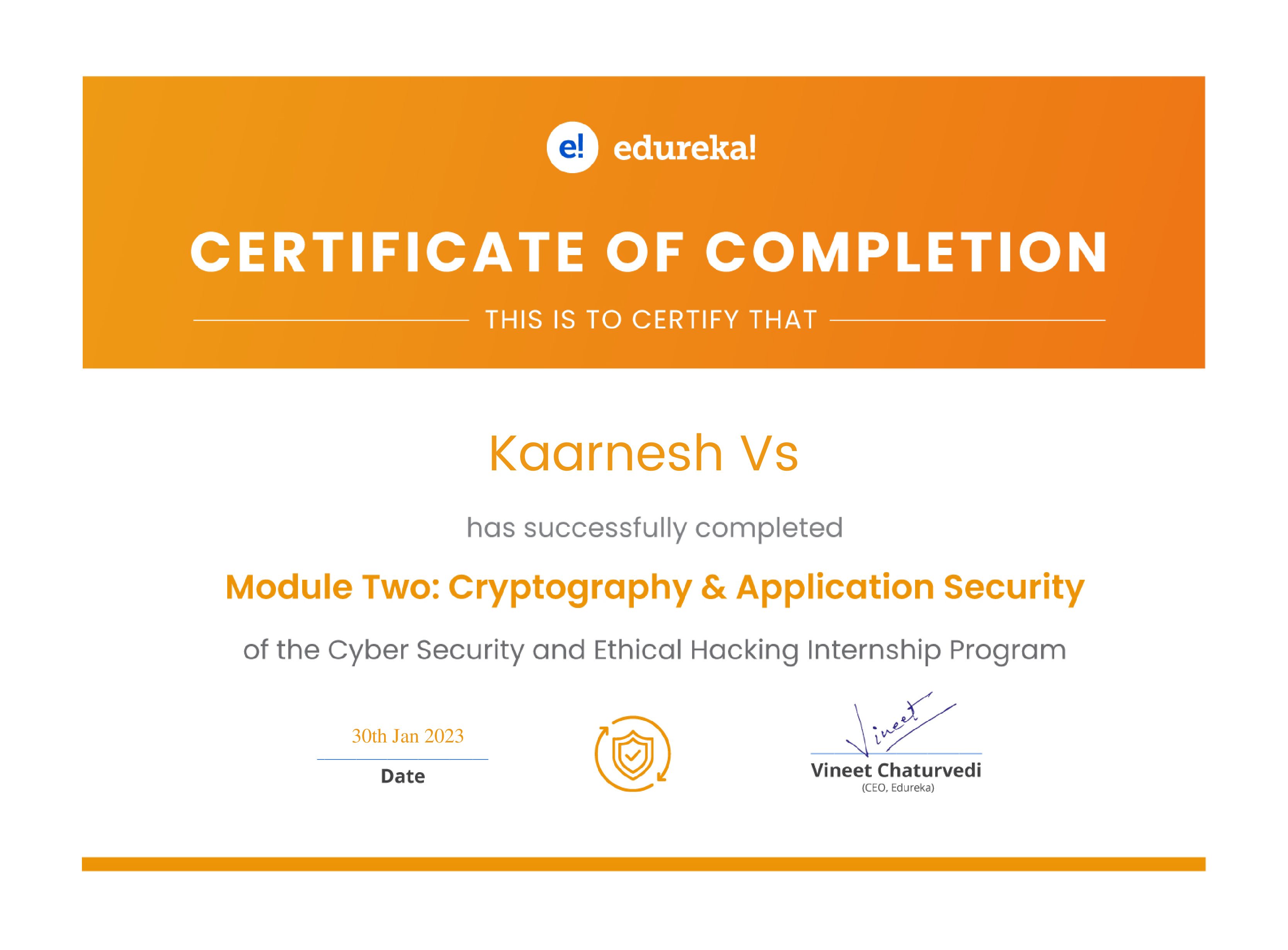 certificate!