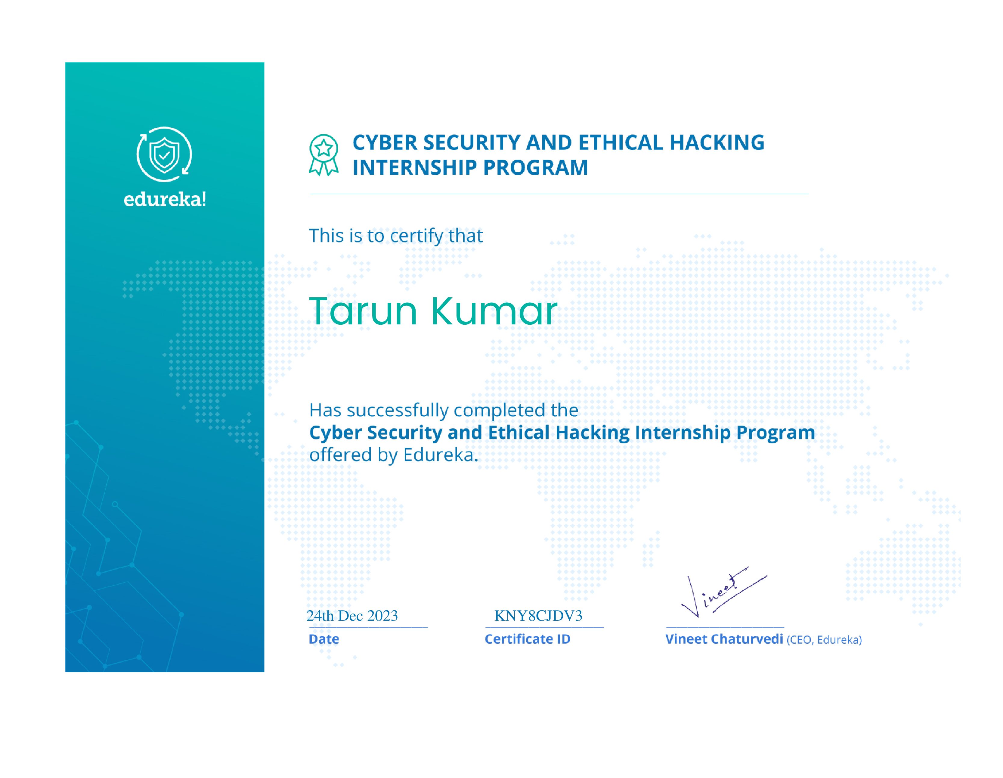 certificate!