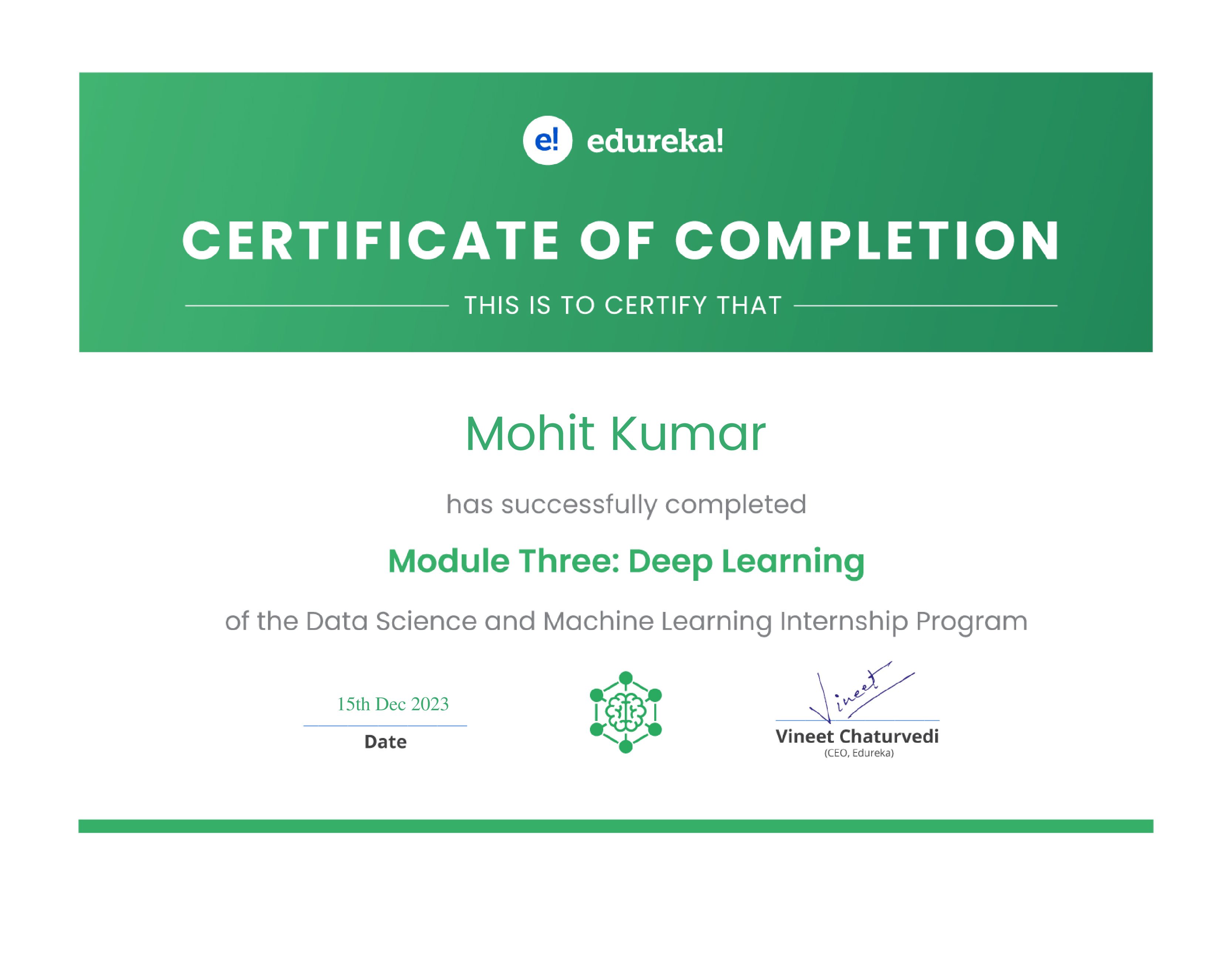 certificate!