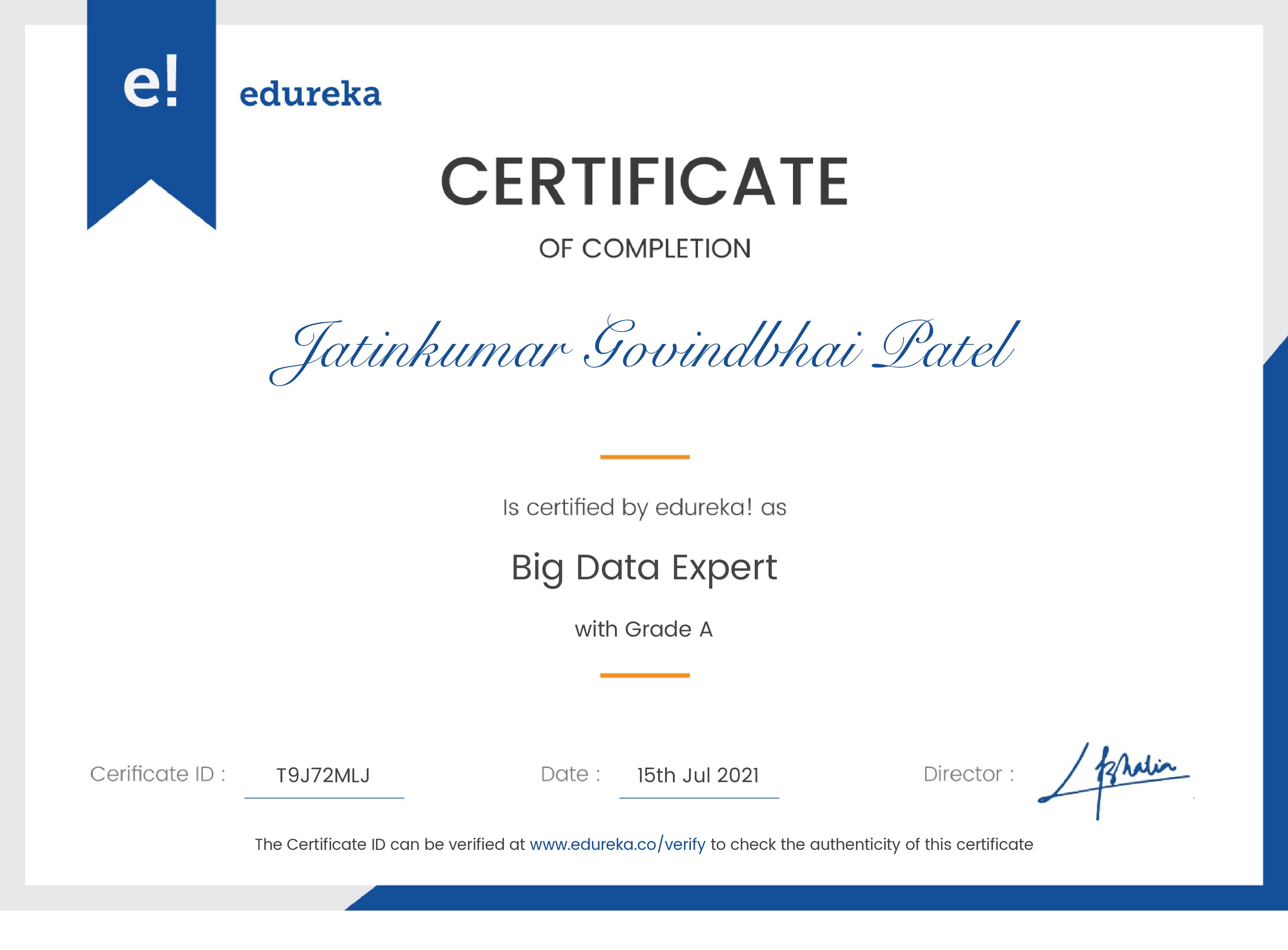 certificate!
