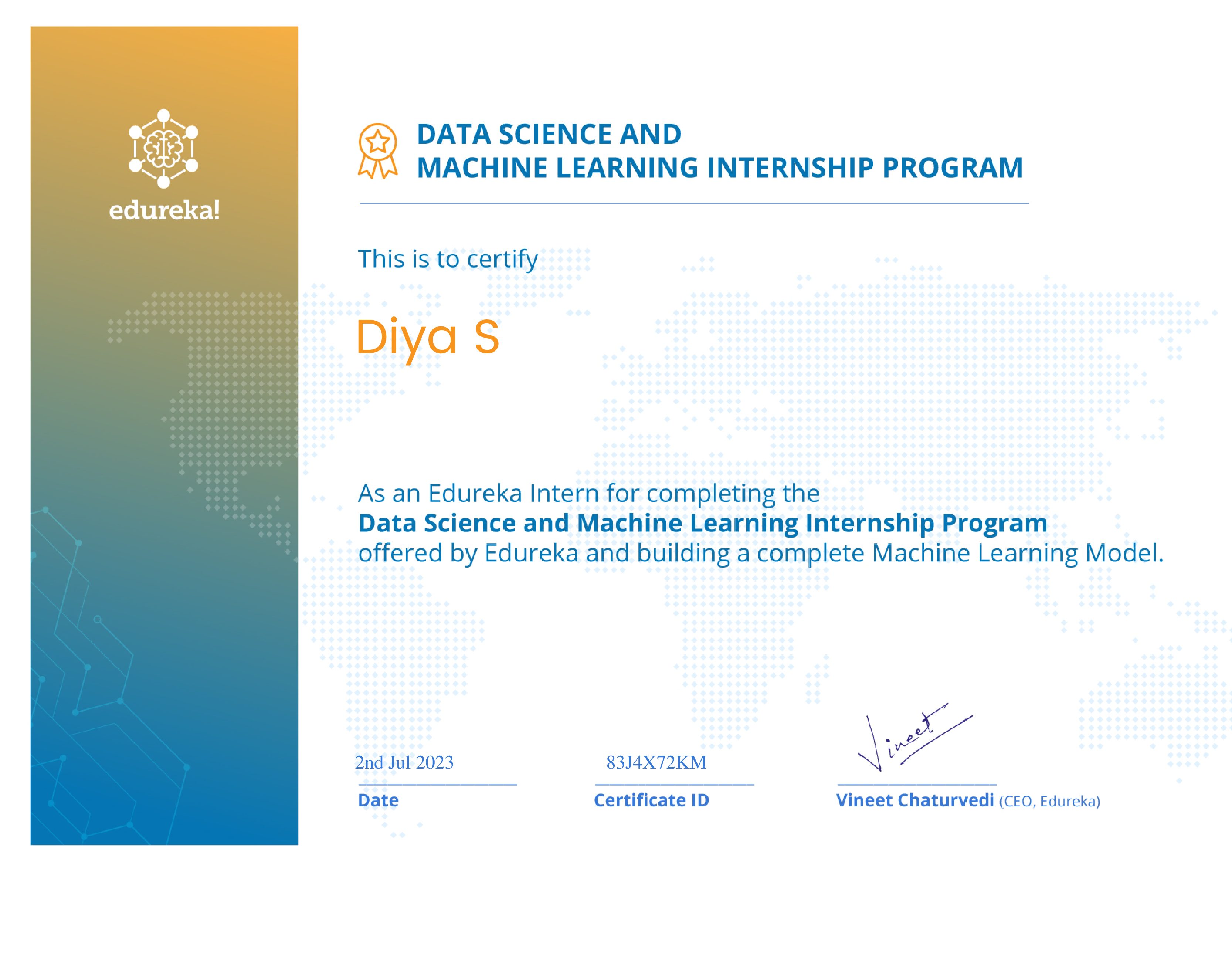 certificate!