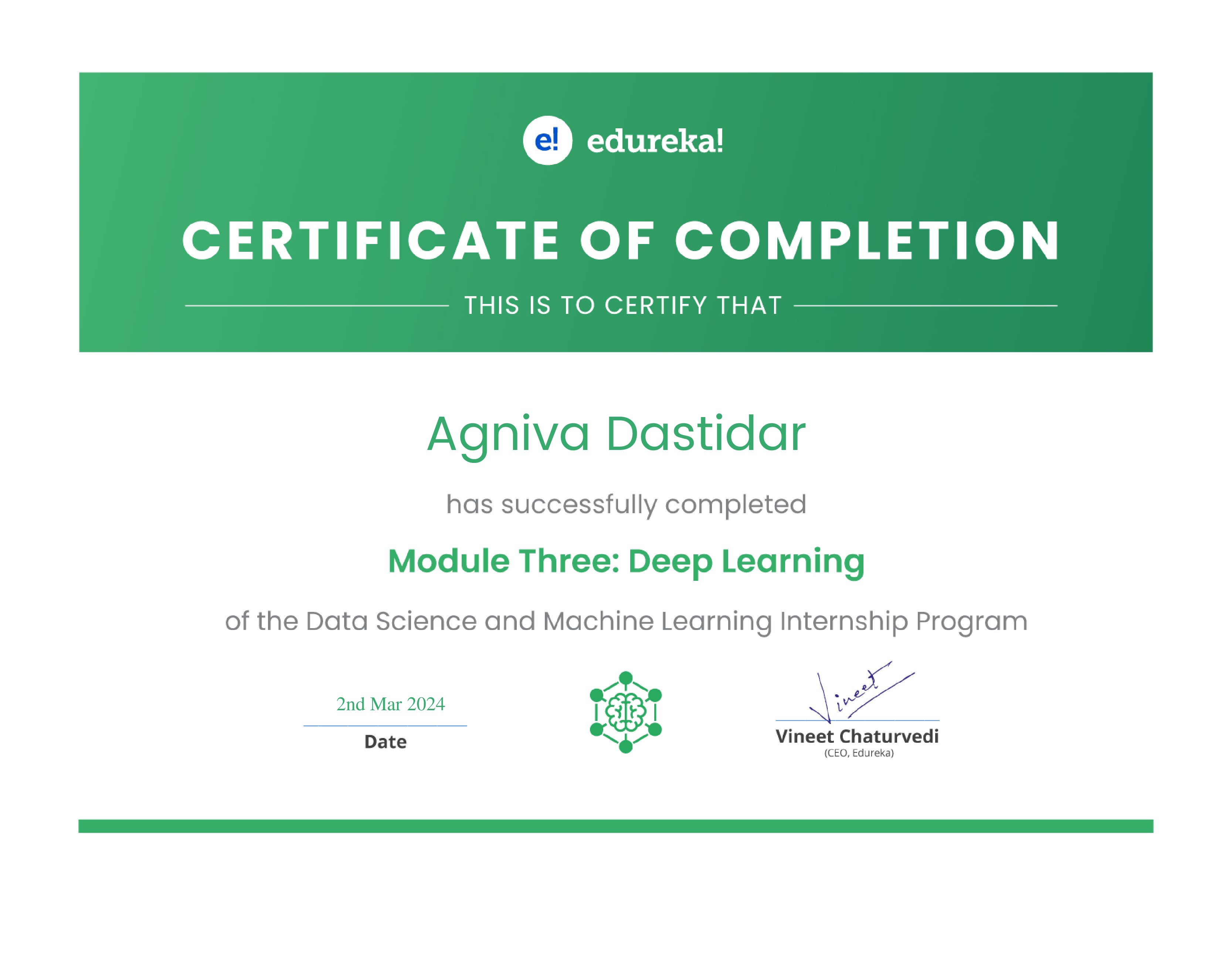 certificate!