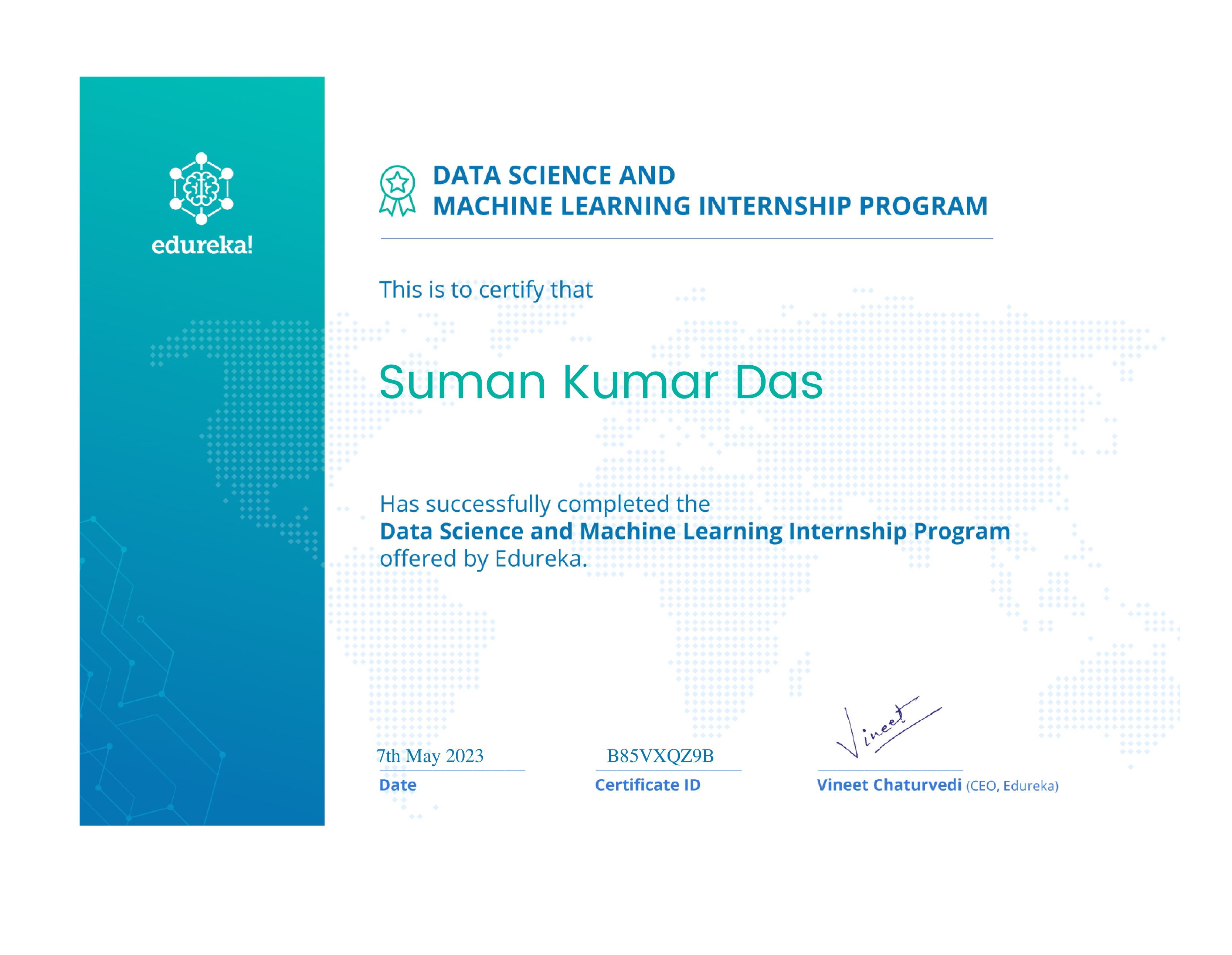 certificate!