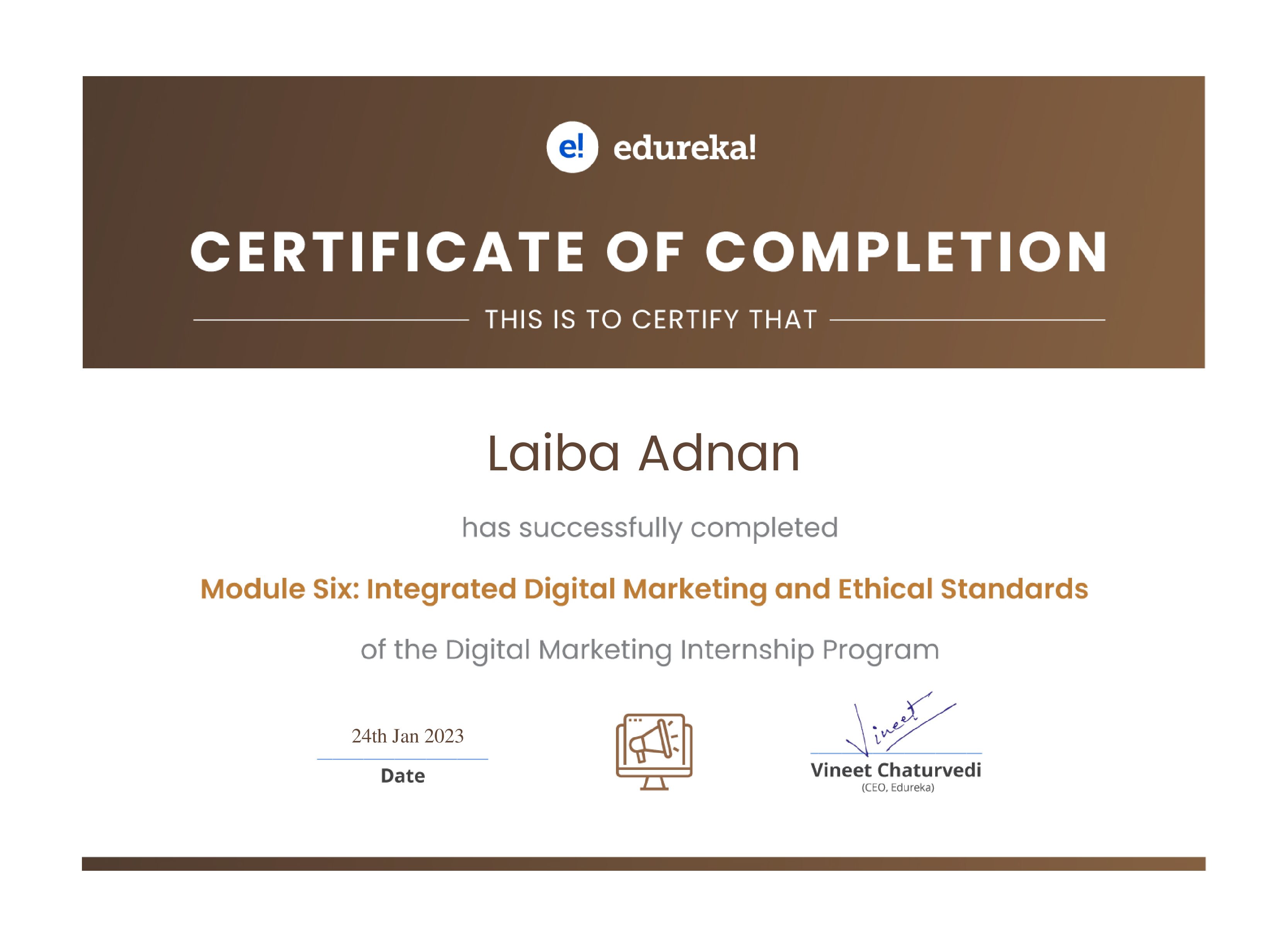 certificate!