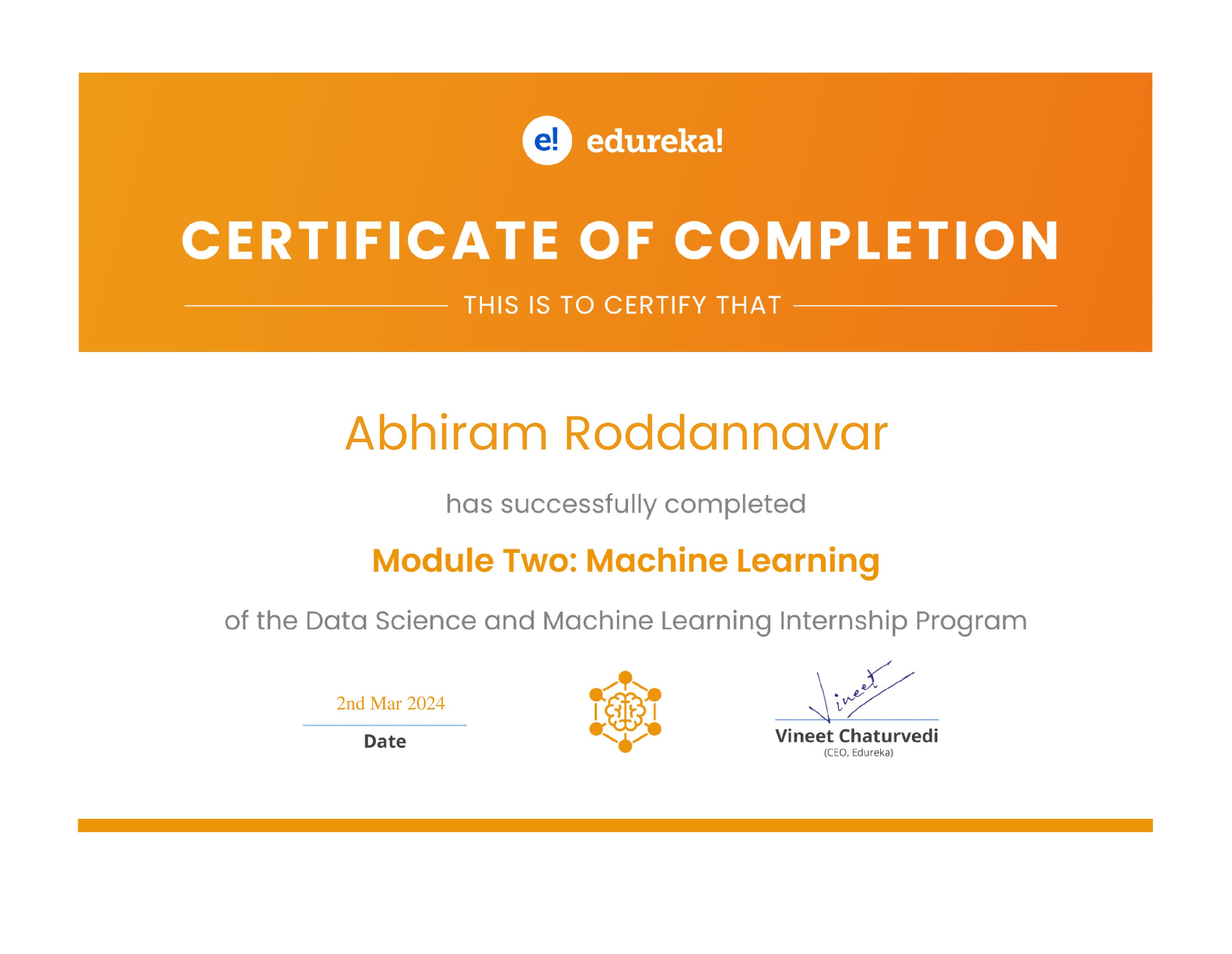 certificate!