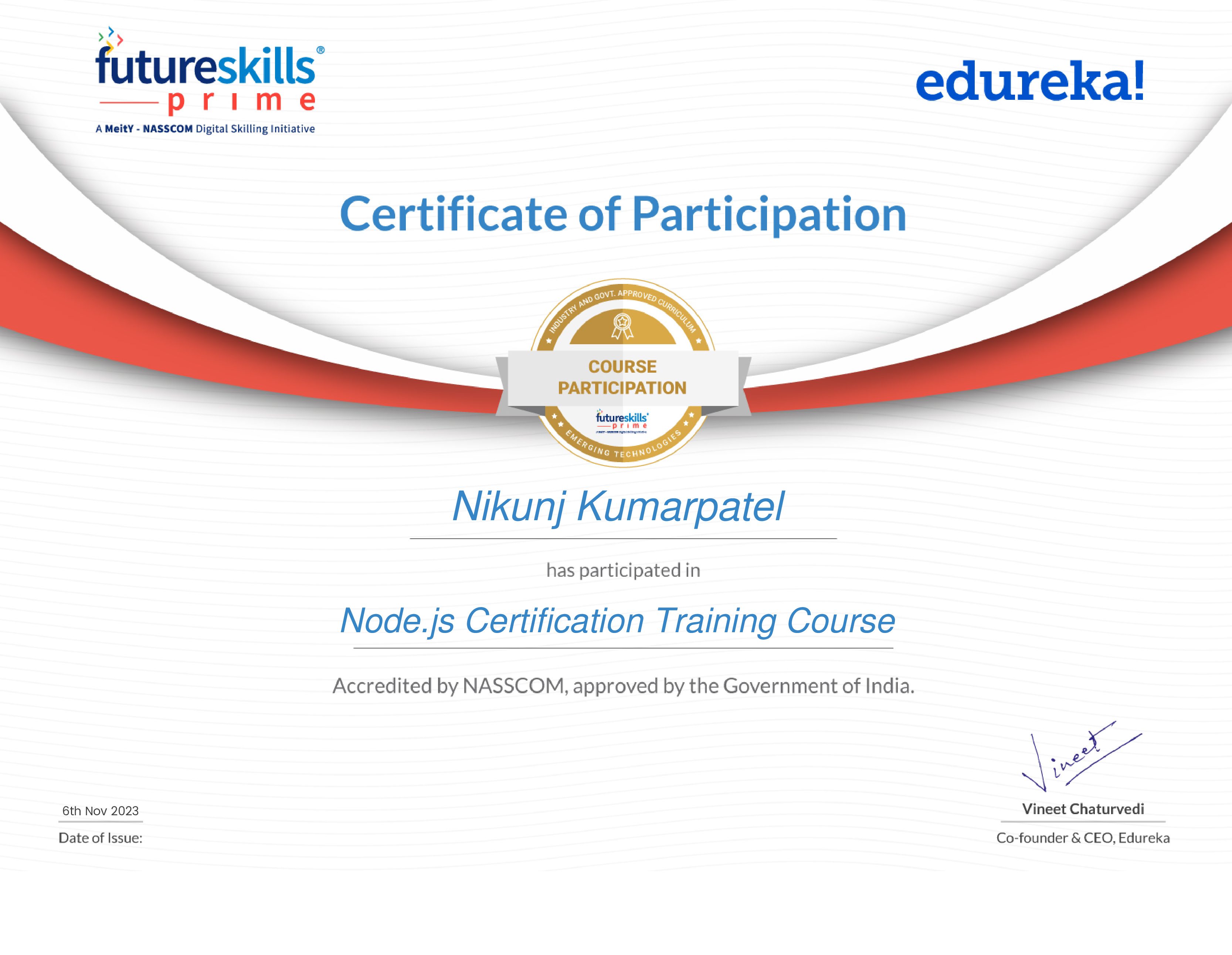 certificate!
