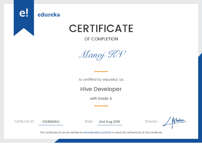 certificate!