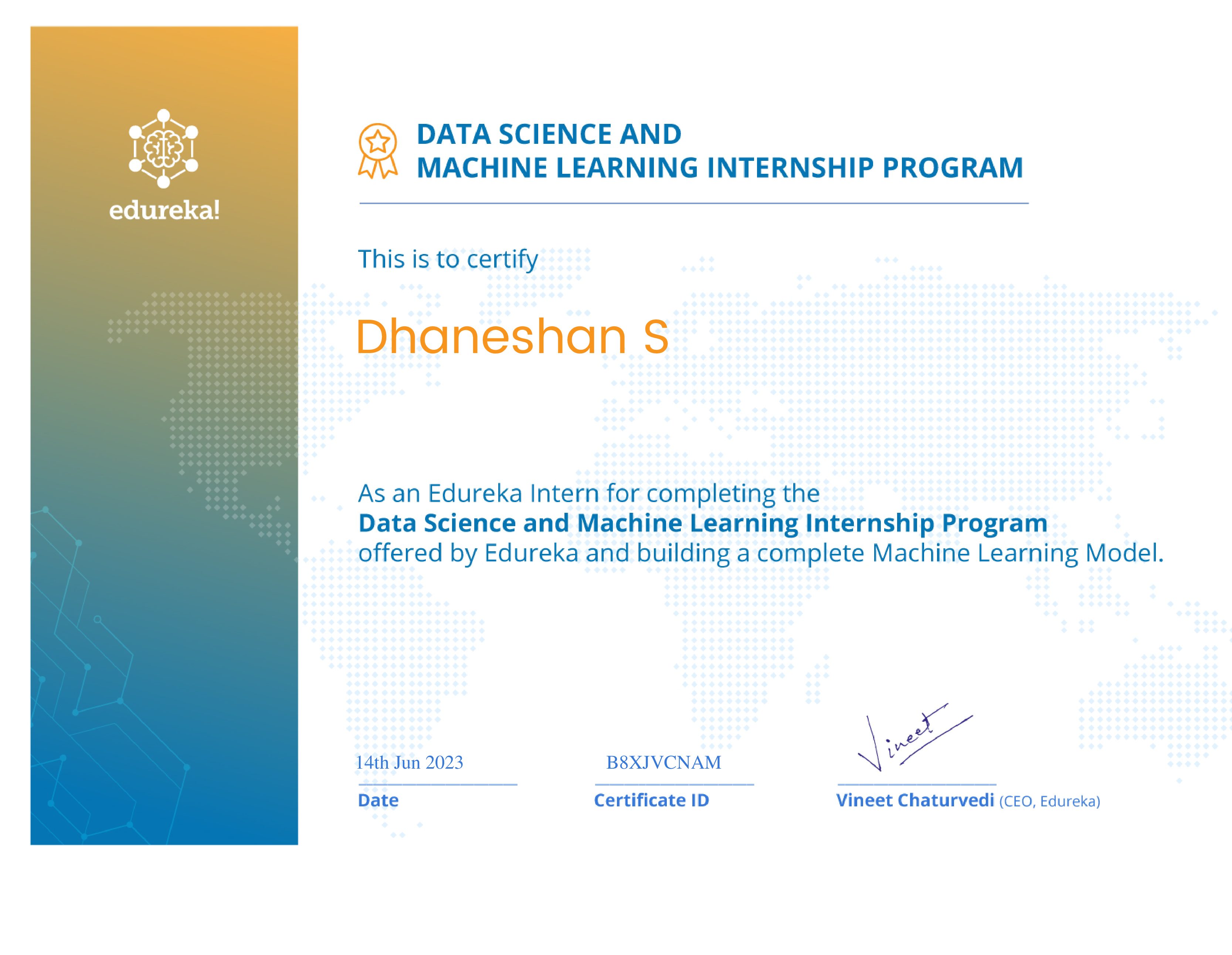 certificate!