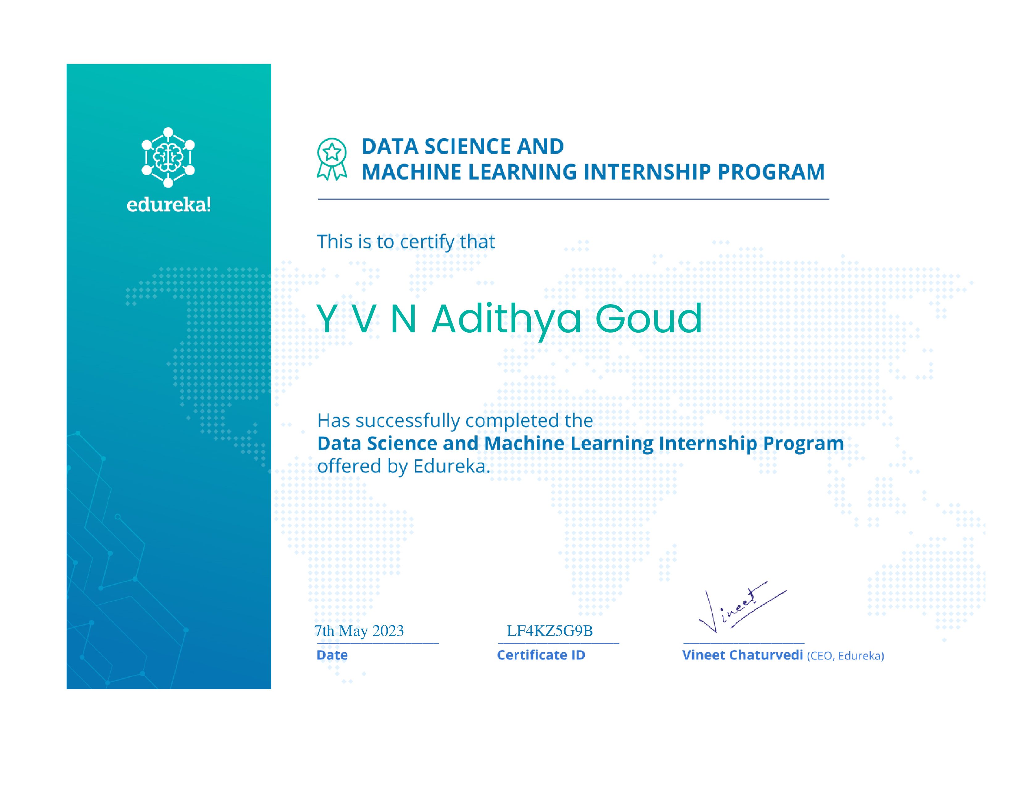 certificate!