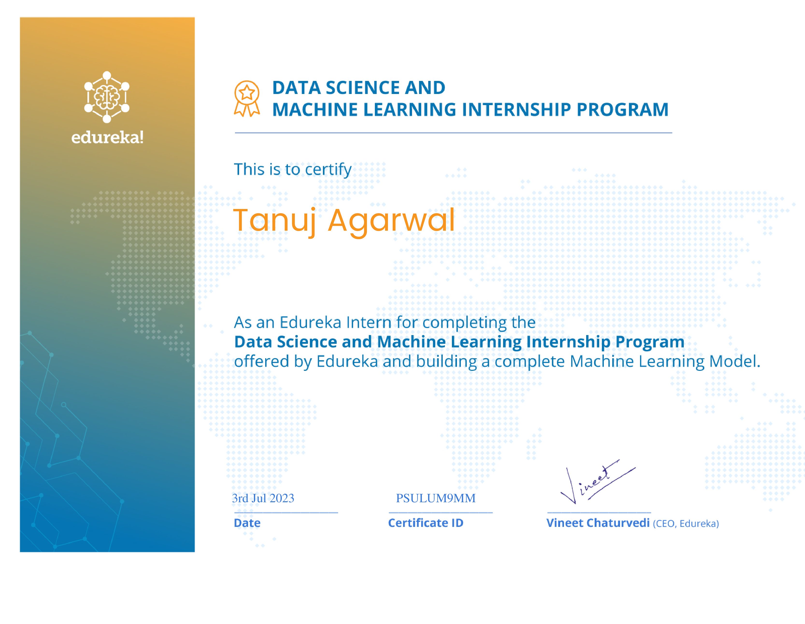 certificate!