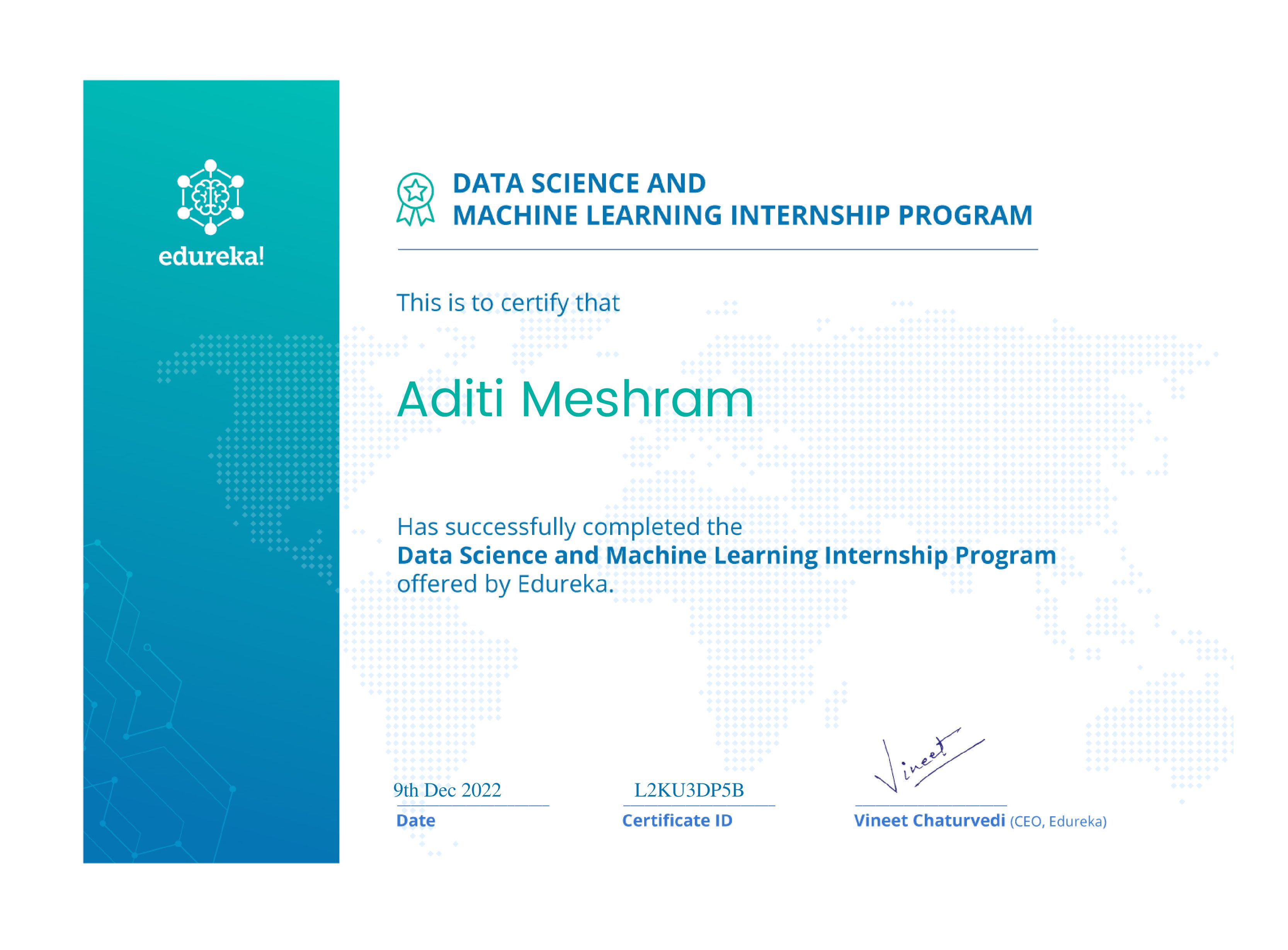 certificate!