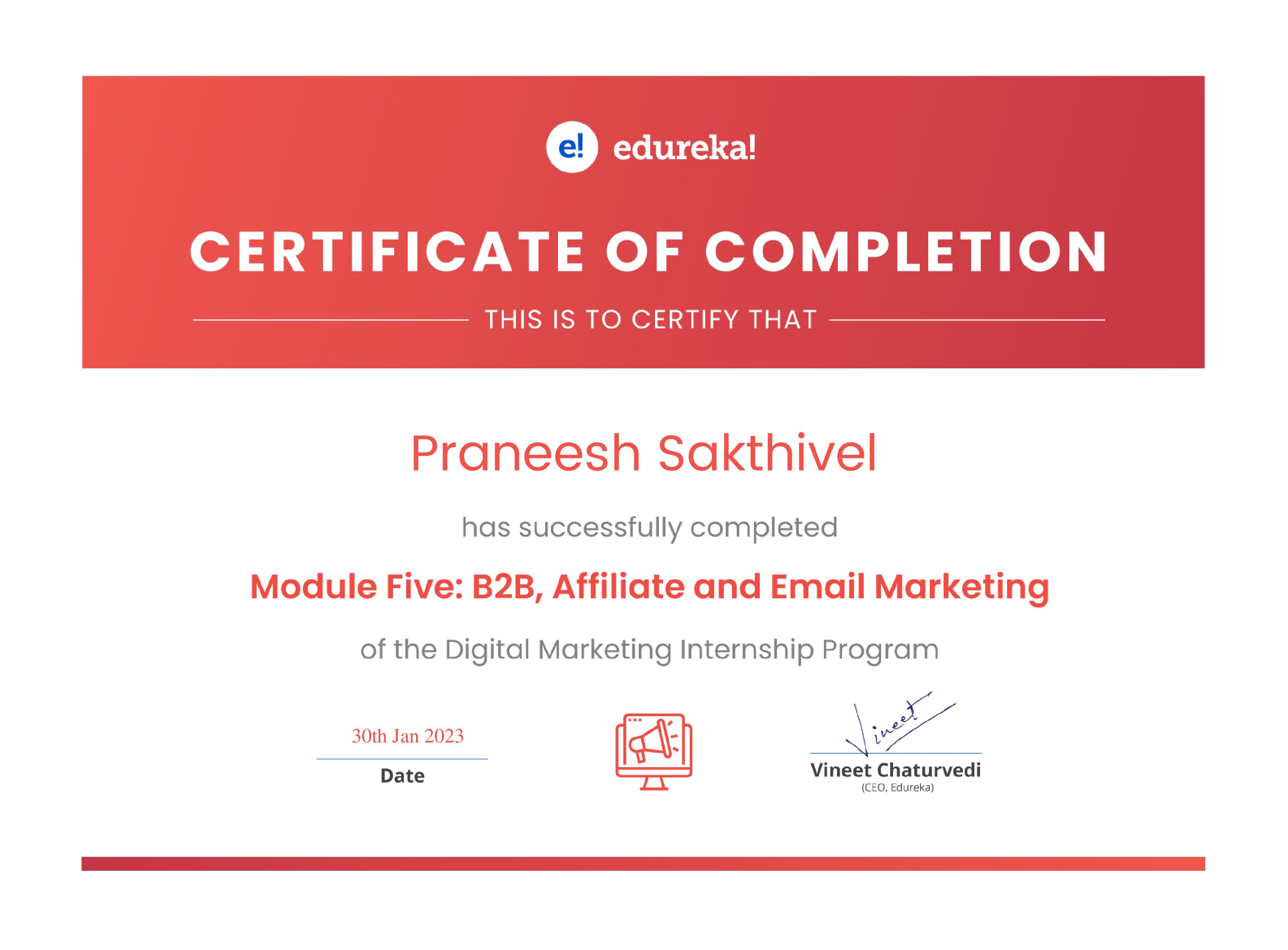 certificate!