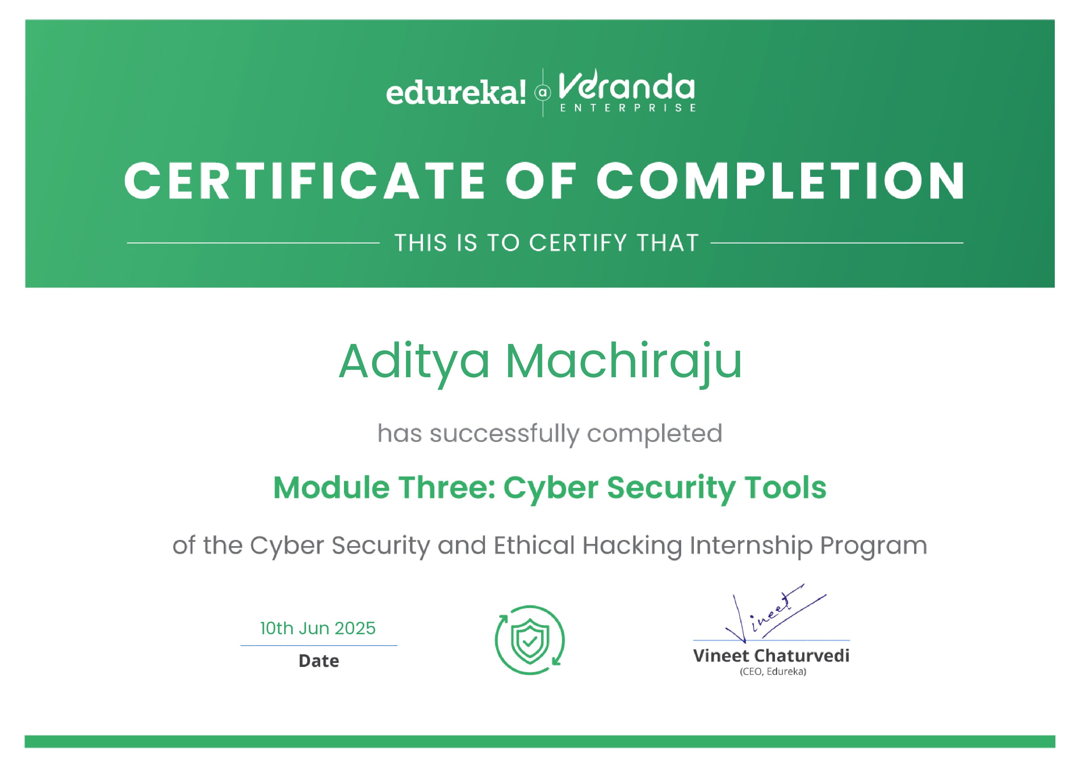 certificate!