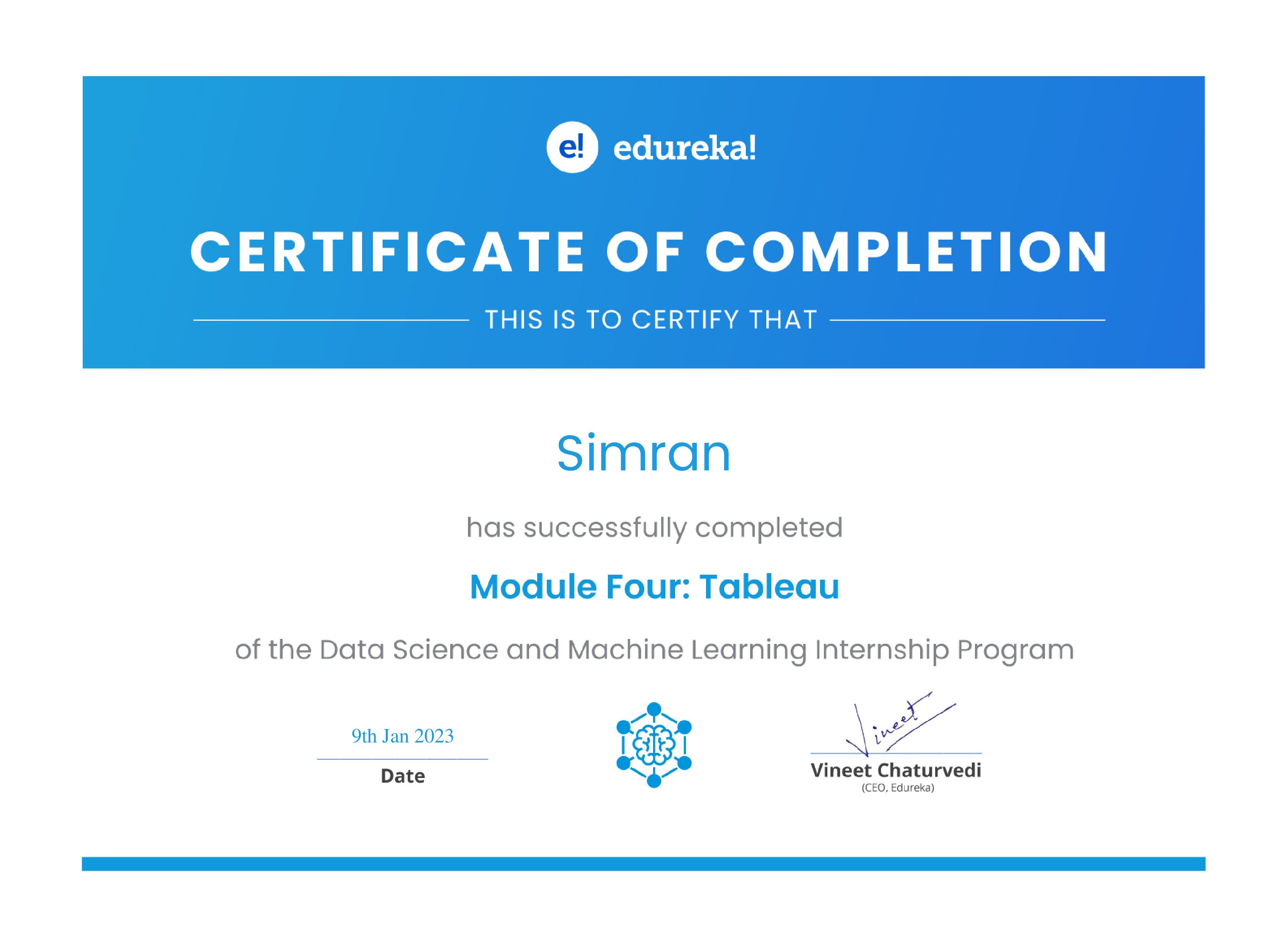 certificate!
