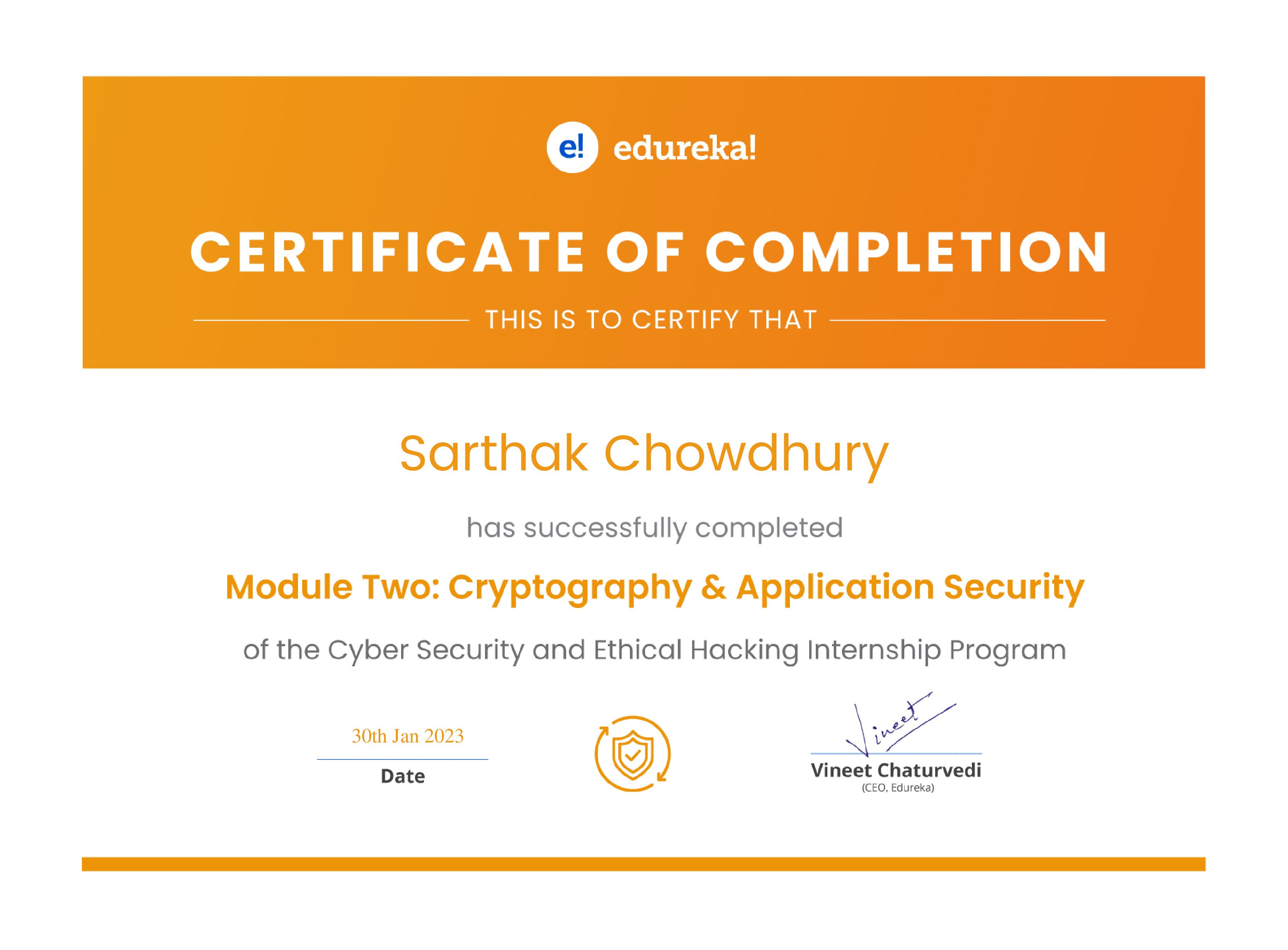 certificate!