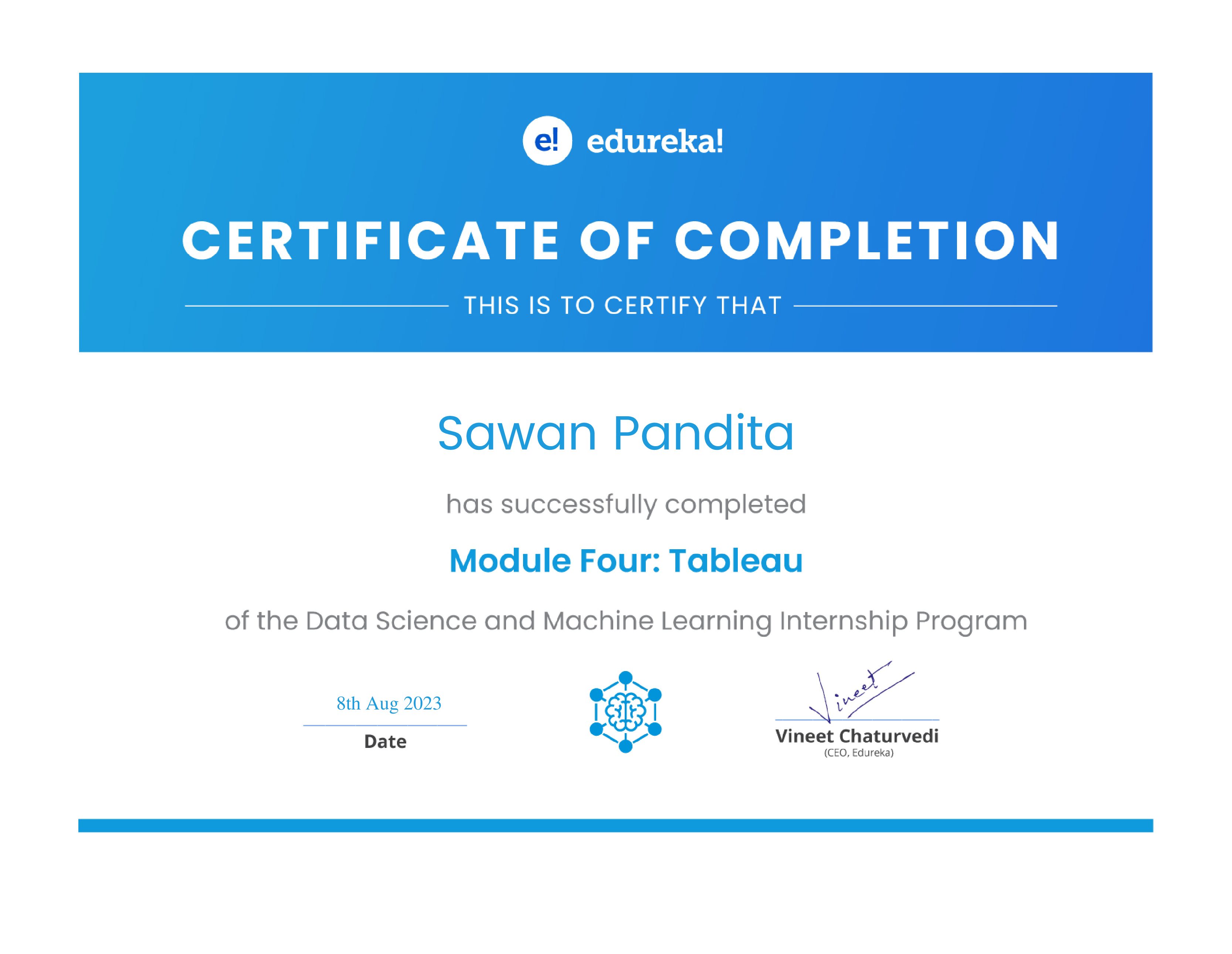 certificate!
