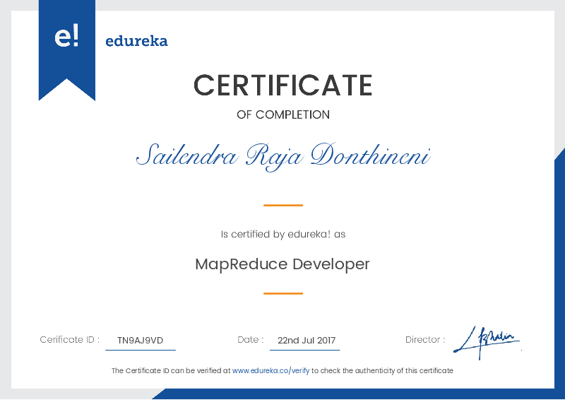 certificate!