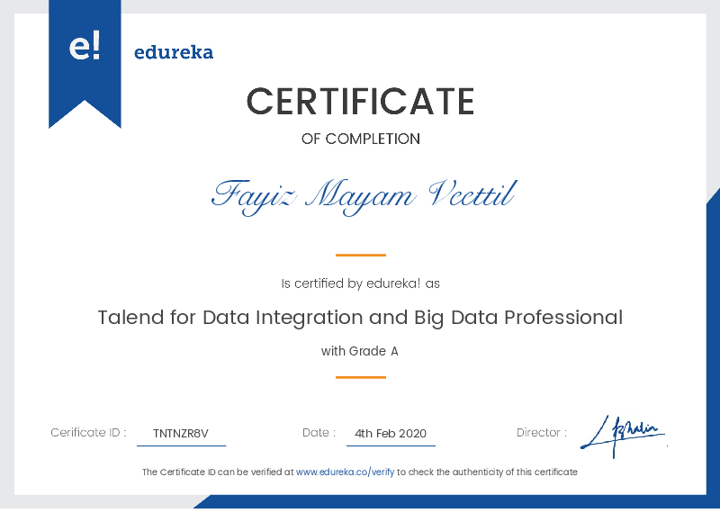 certificate!