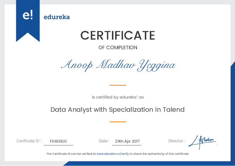certificate!